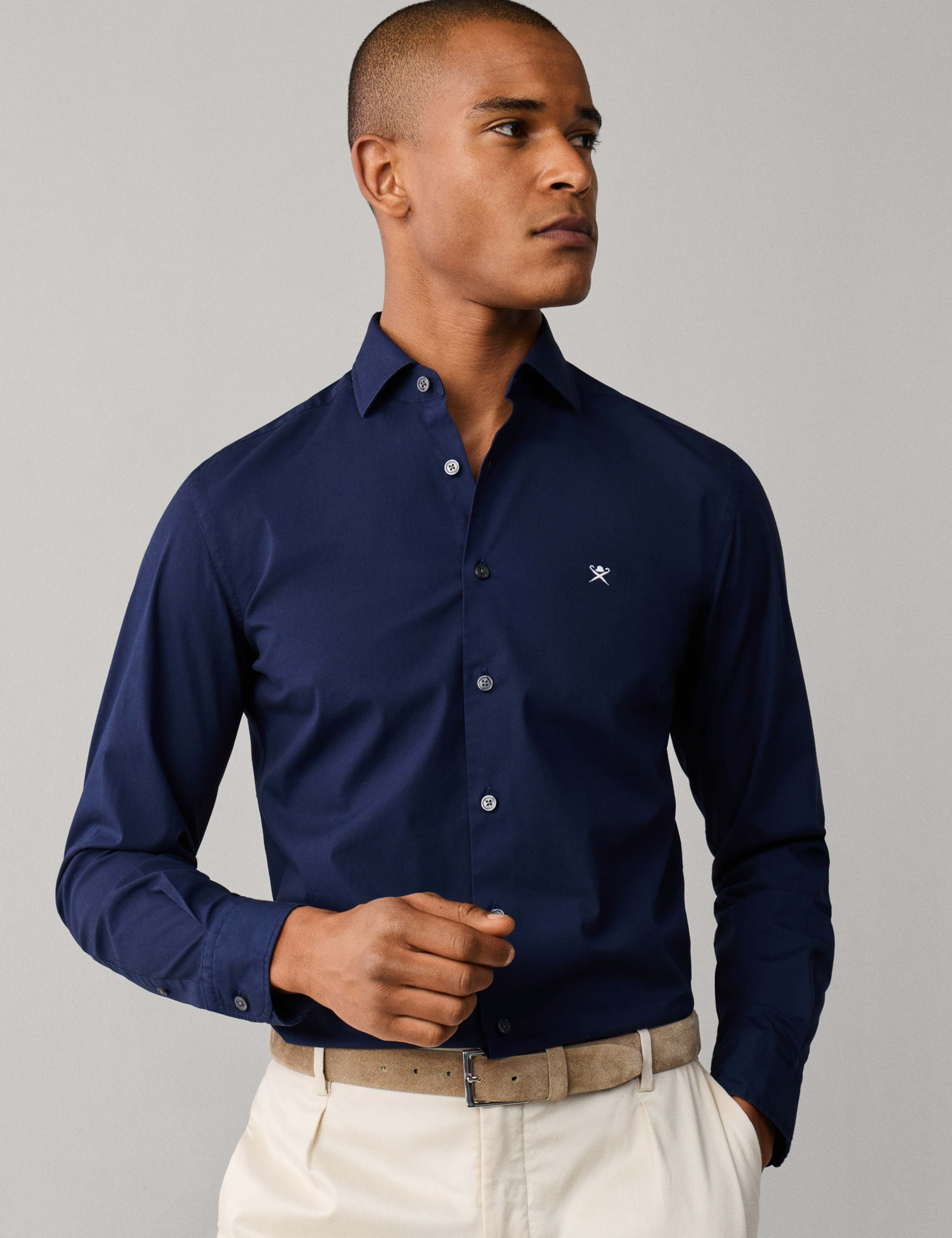 Tailored Fit Pure Cotton Poplin Shirt 4 of 8