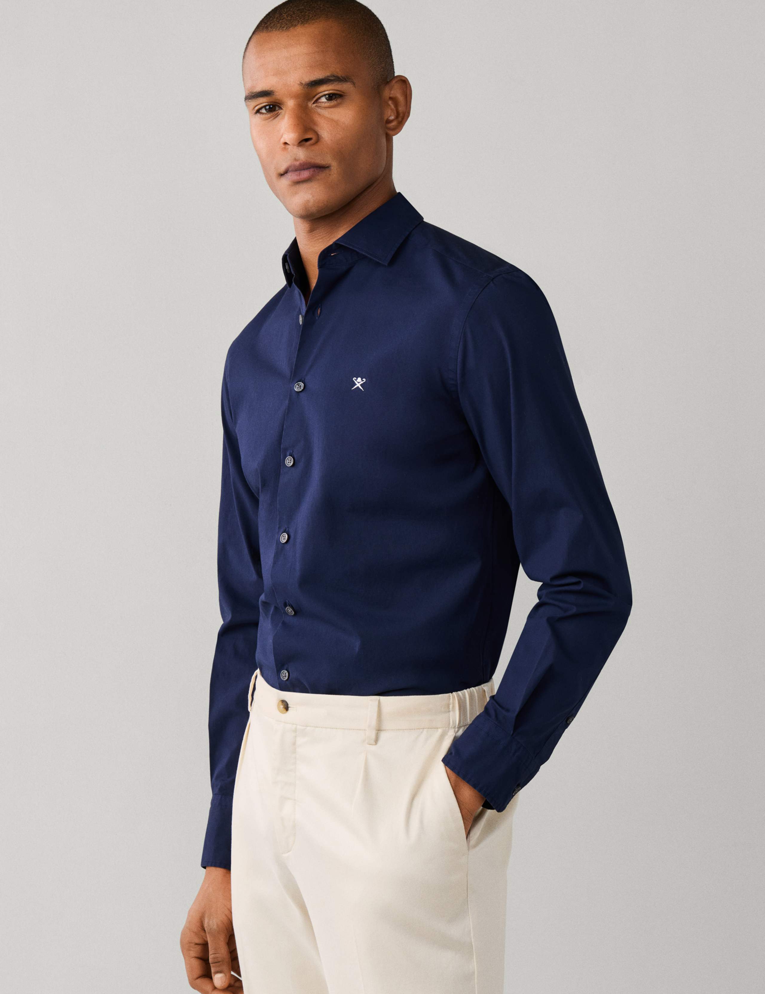 Tailored Fit Pure Cotton Poplin Shirt 5 of 8