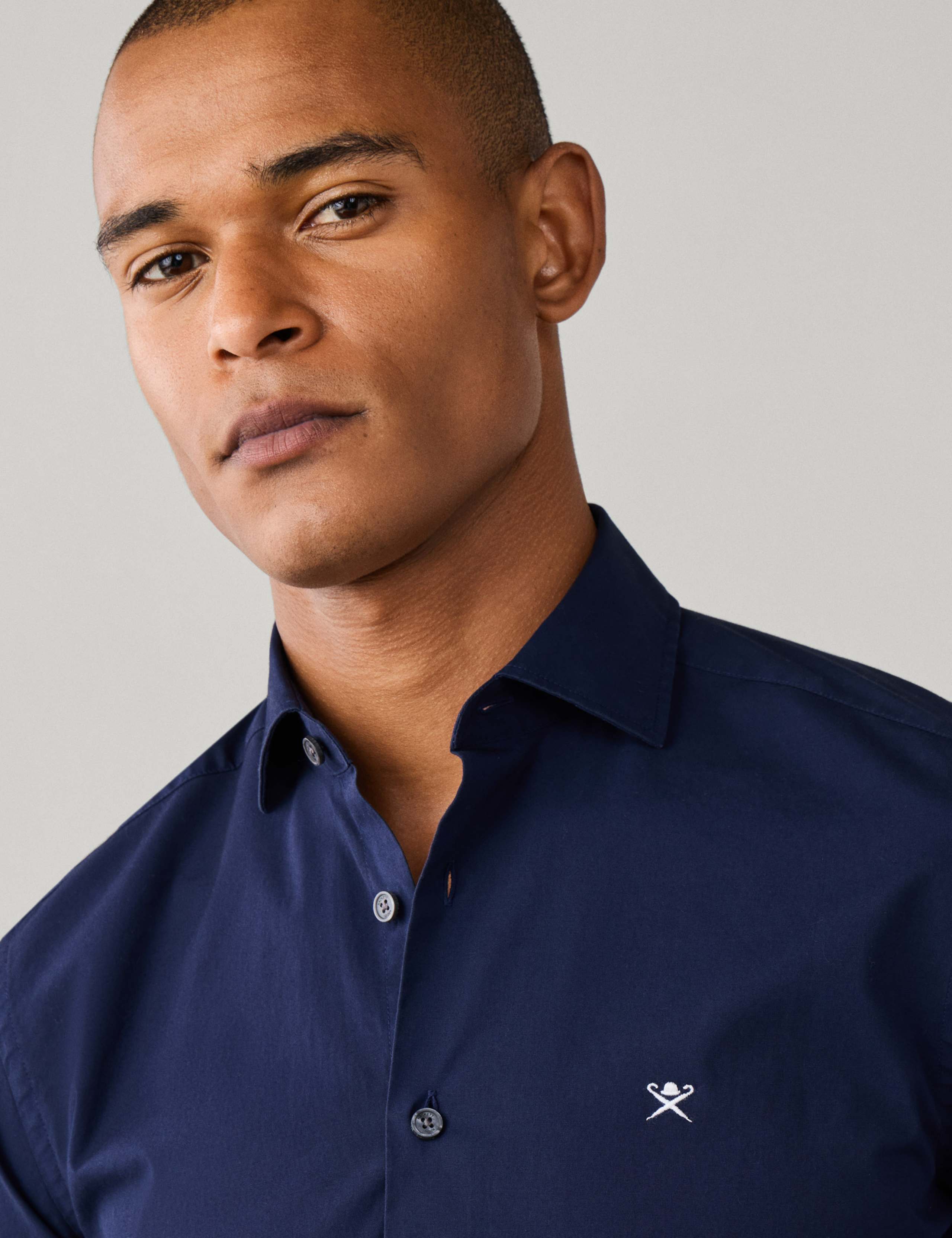 Tailored Fit Pure Cotton Poplin Shirt 6 of 8