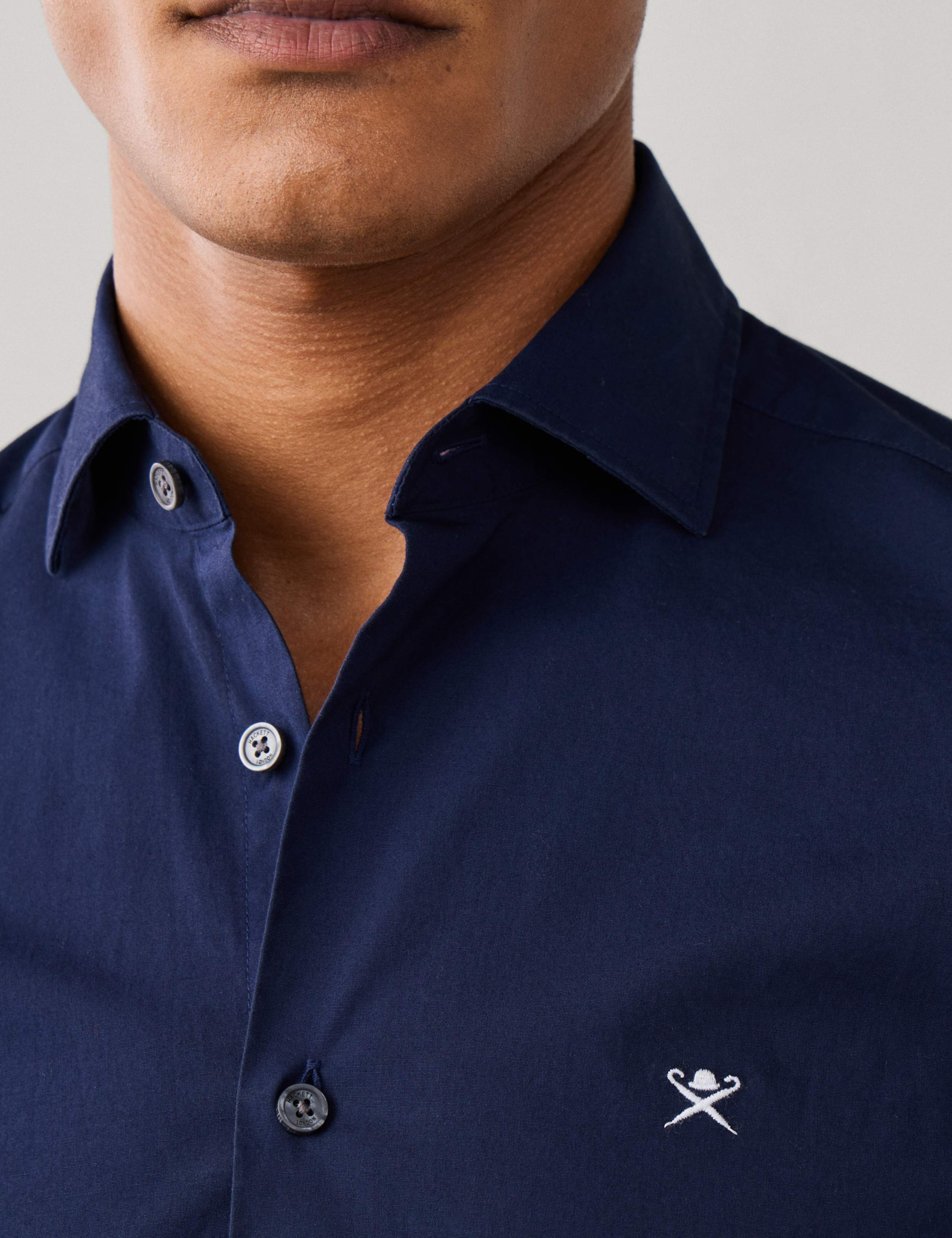 Tailored Fit Pure Cotton Poplin Shirt 7 of 8