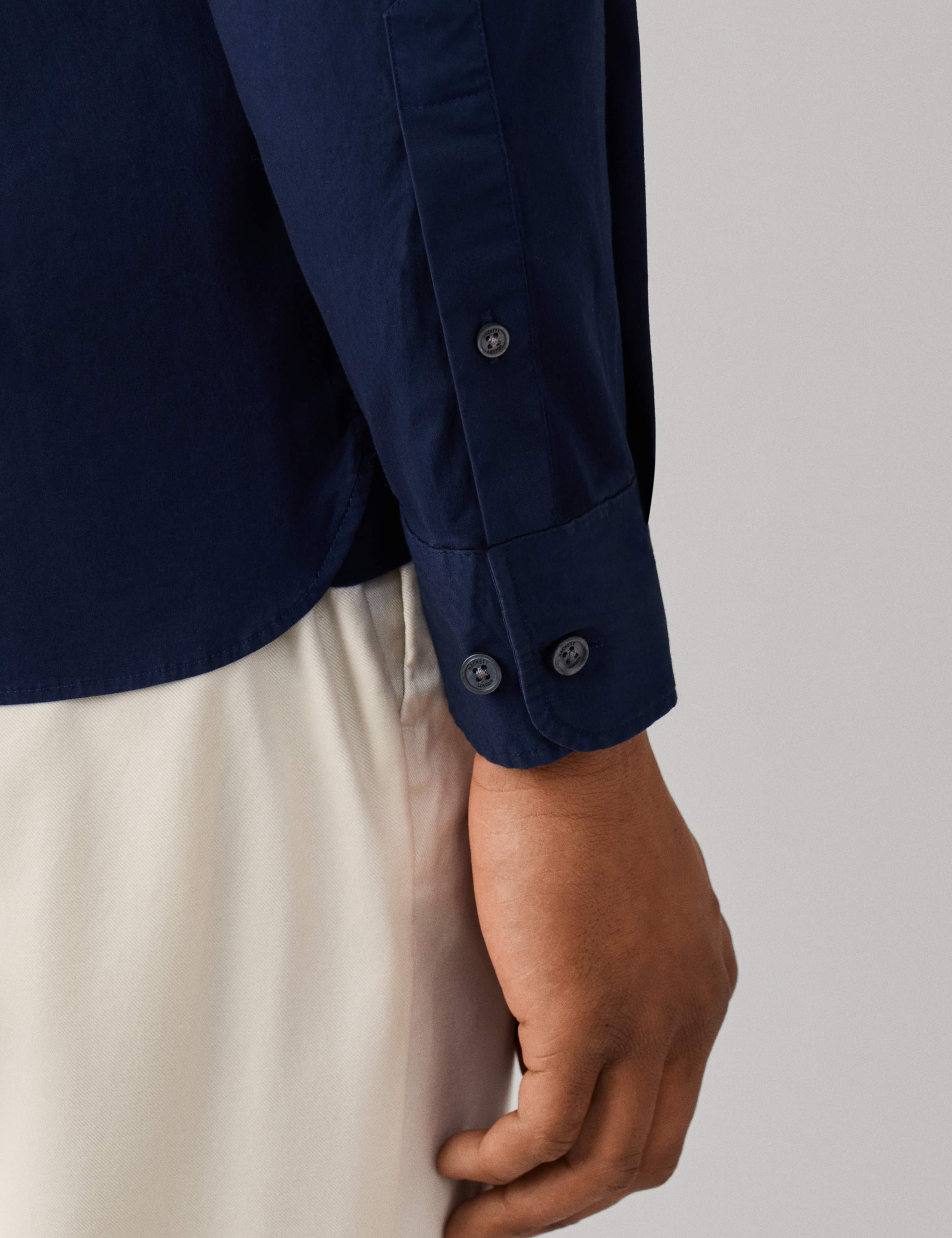 Tailored Fit Pure Cotton Poplin Shirt 8 of 8