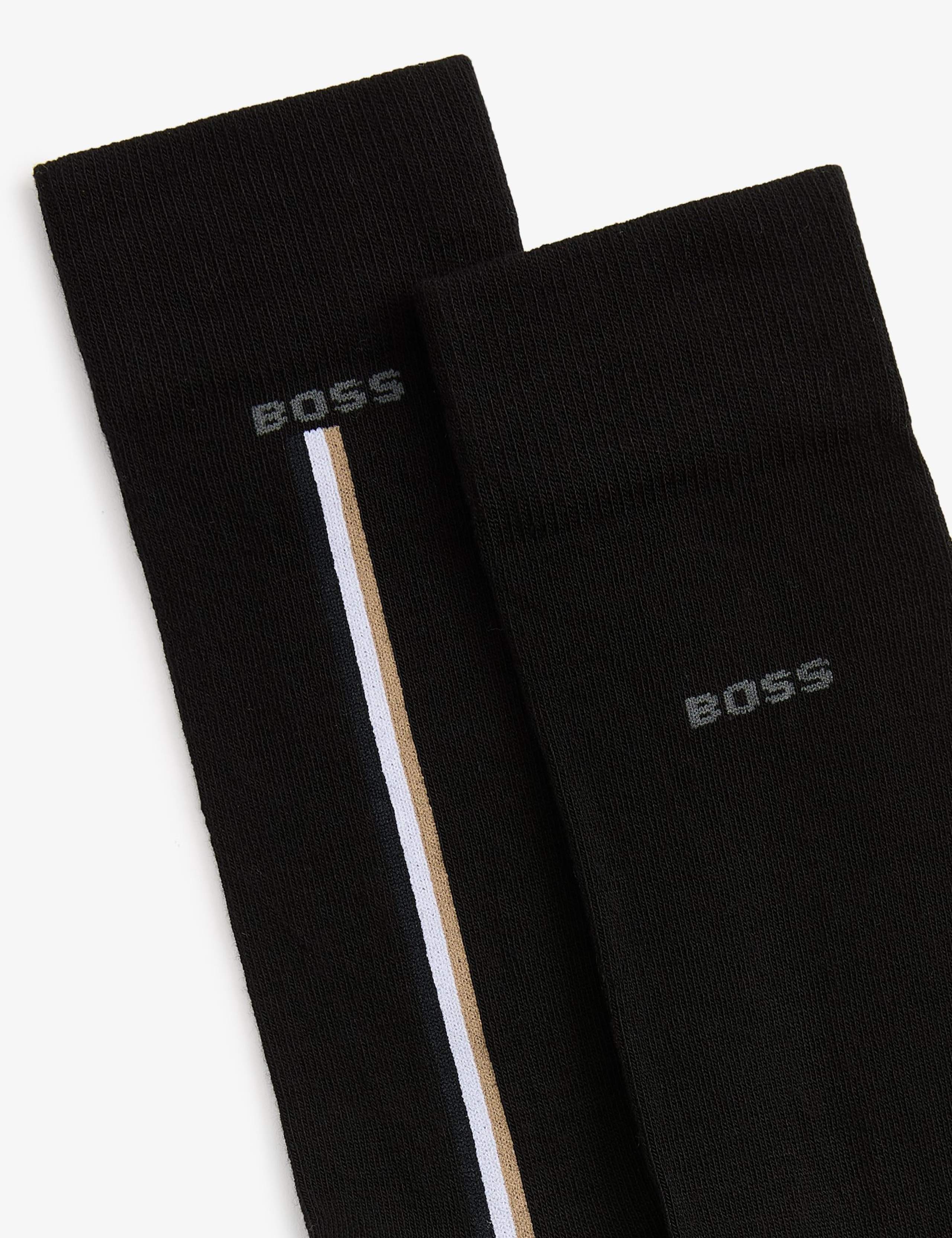 2 Pack Logo Cotton Rich Socks 3 of 3