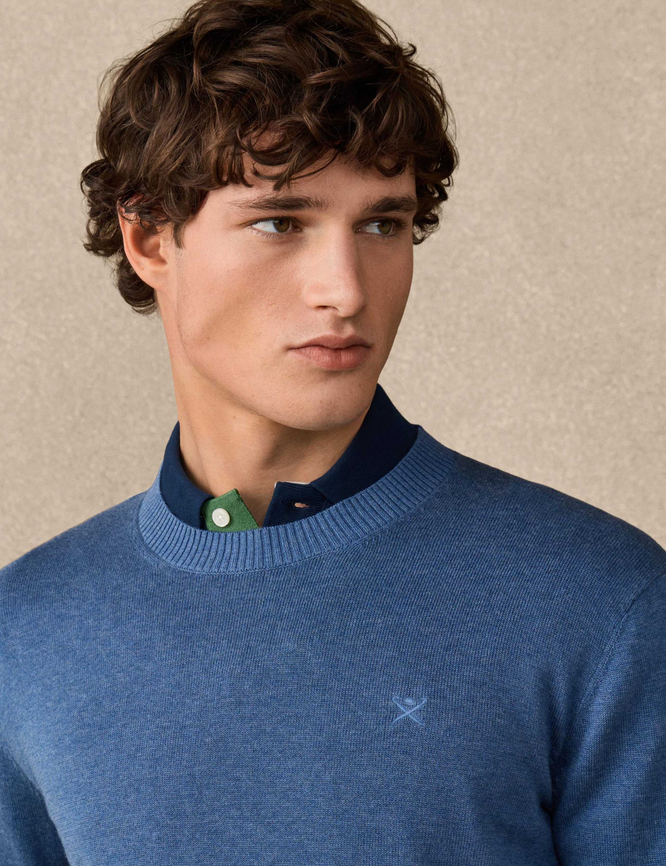 Pure Cotton Crew Neck Sweatshirt 4 of 5