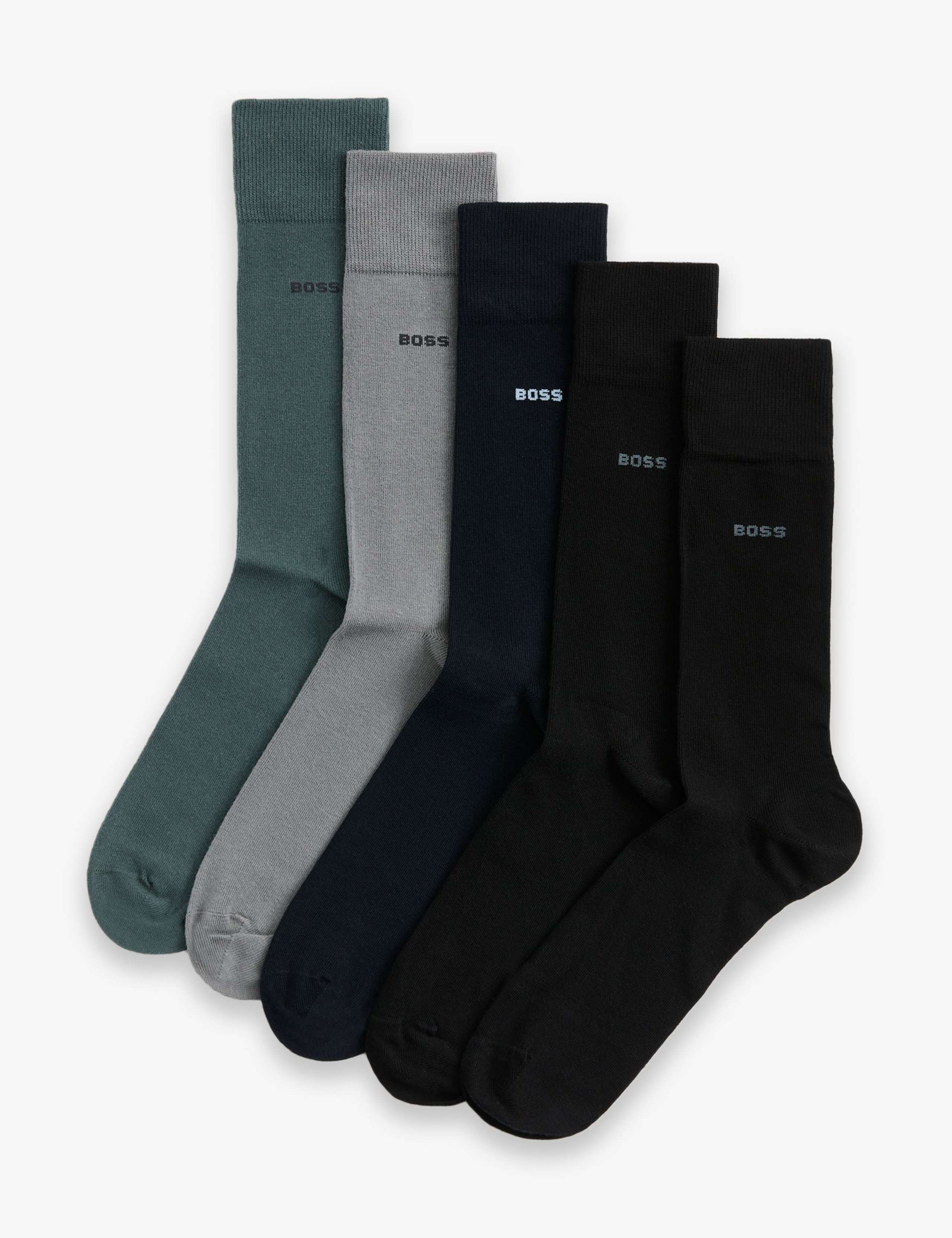 5 Pack Logo Cotton Rich Socks 1 of 3