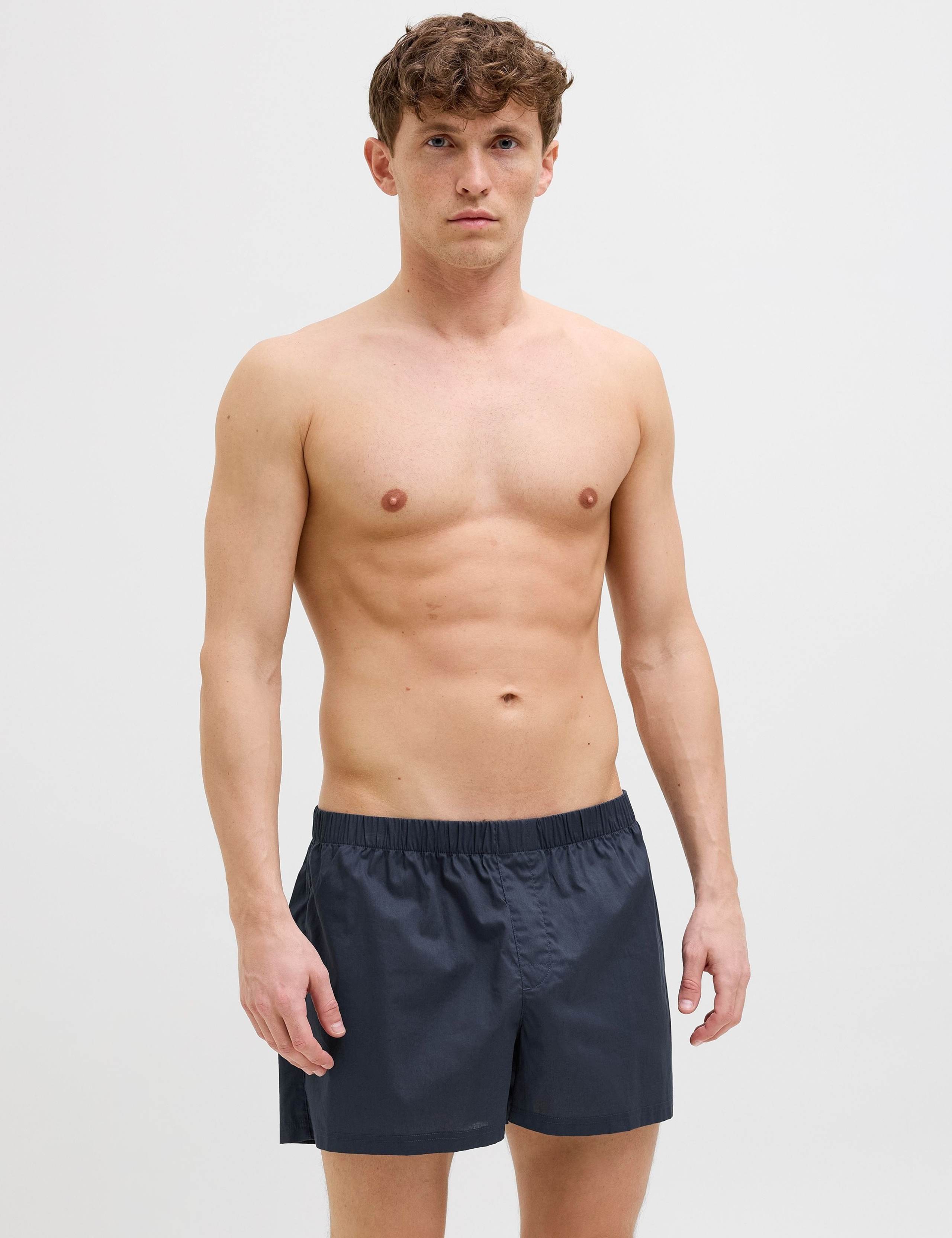3 Pack Pure Cotton Woven Boxers 2 of 6