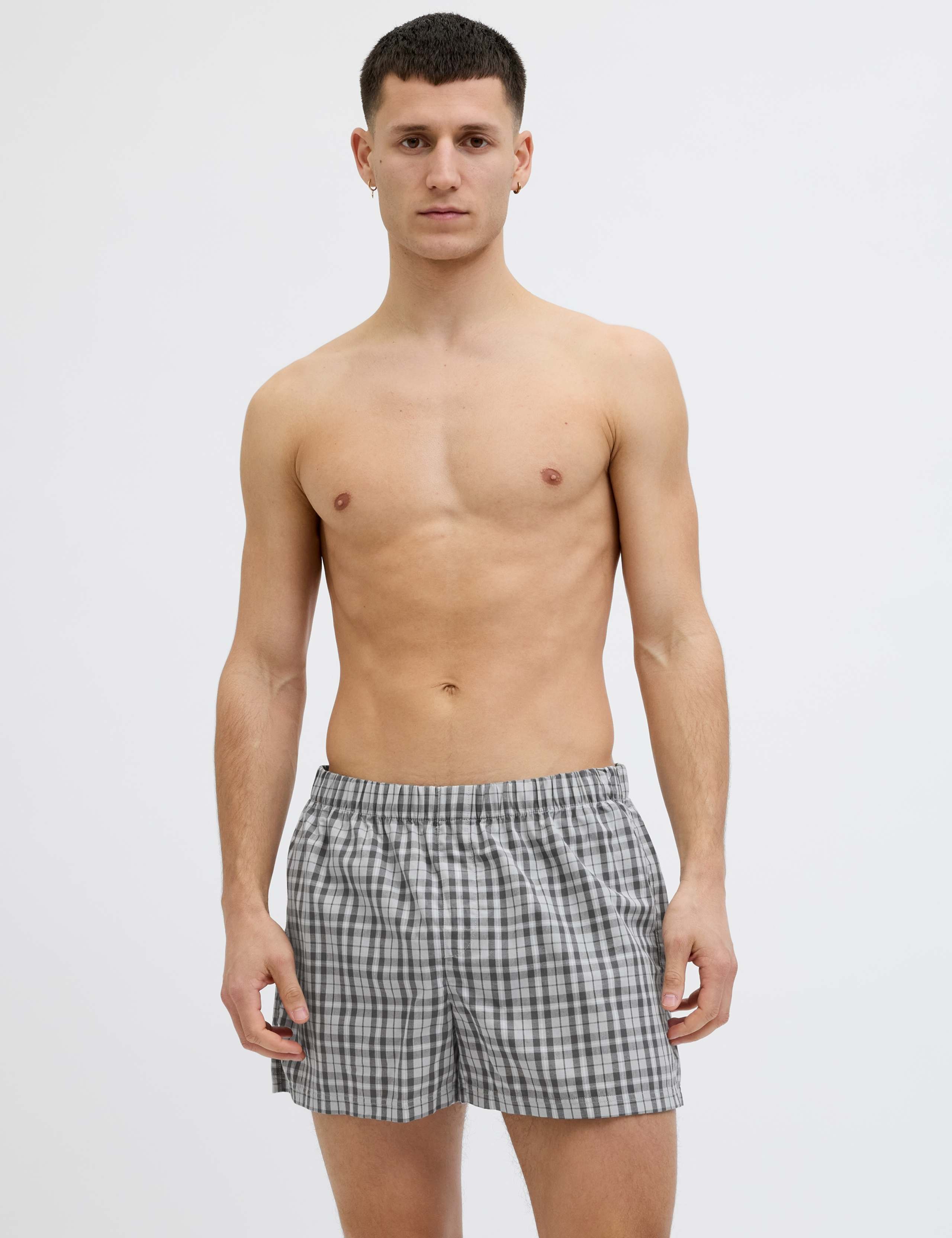 3 Pack Pure Cotton Woven Boxers 2 of 6