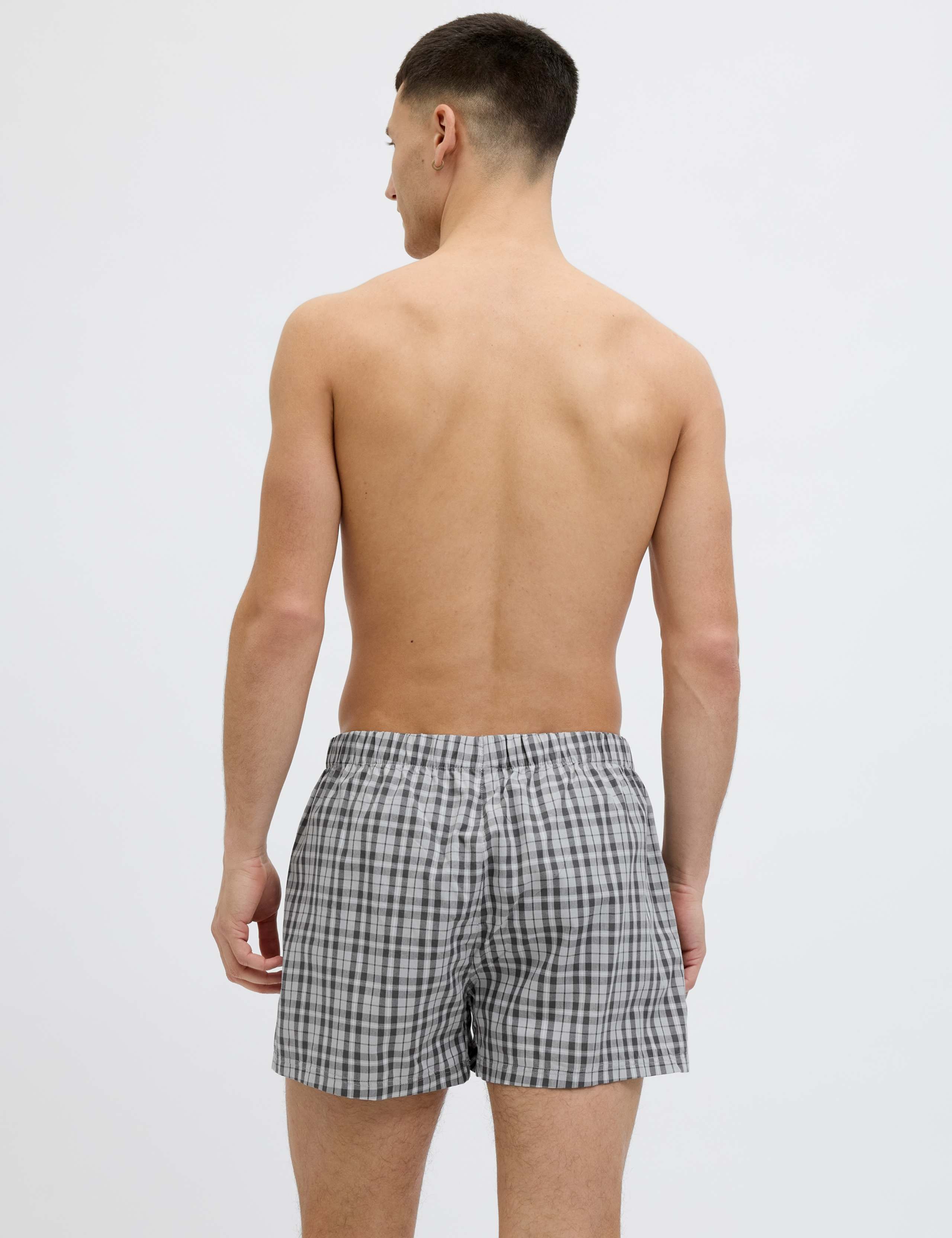3 Pack Pure Cotton Woven Boxers 6 of 6