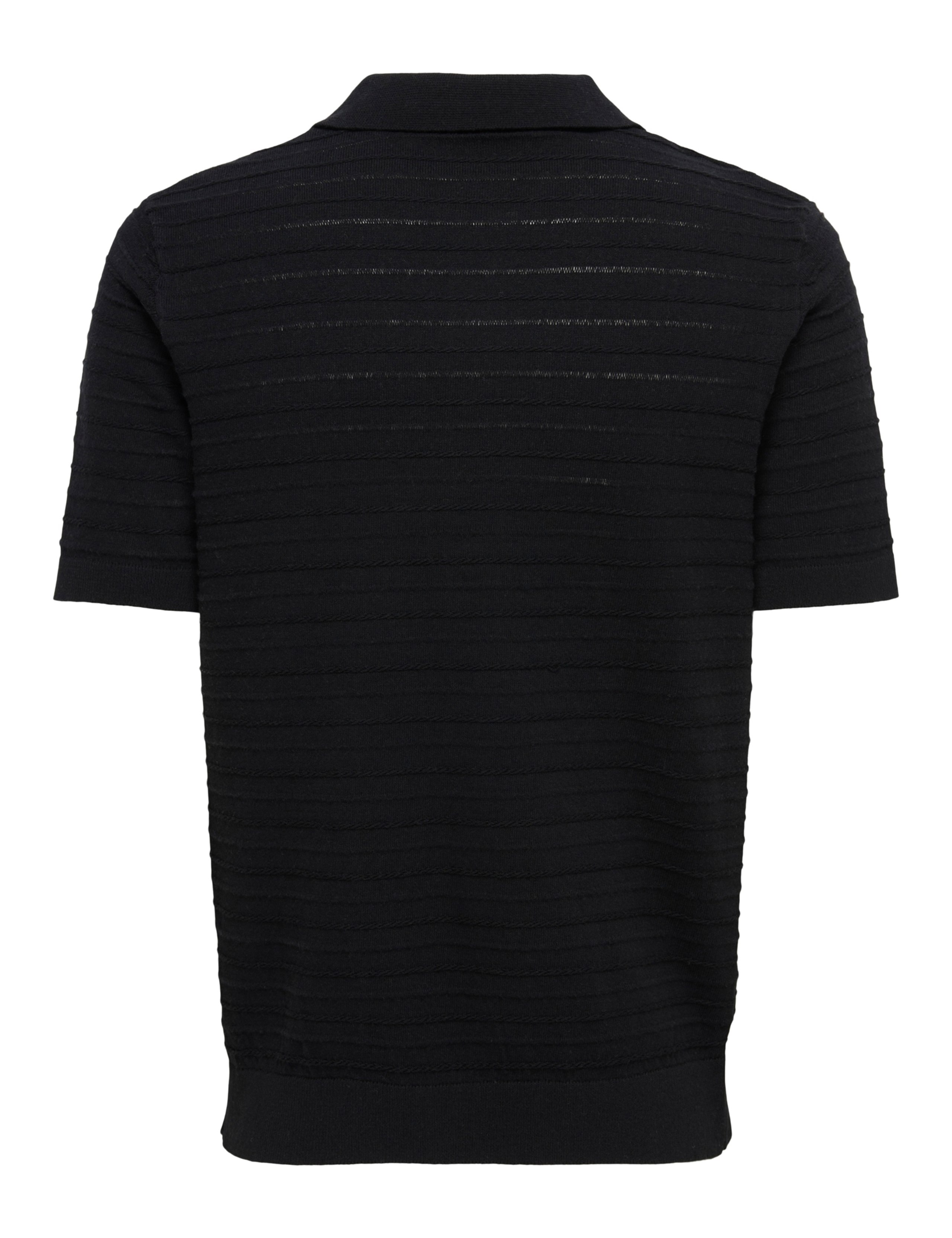 Cotton Rich Textured Knitted Polo Shirt 2 of 2