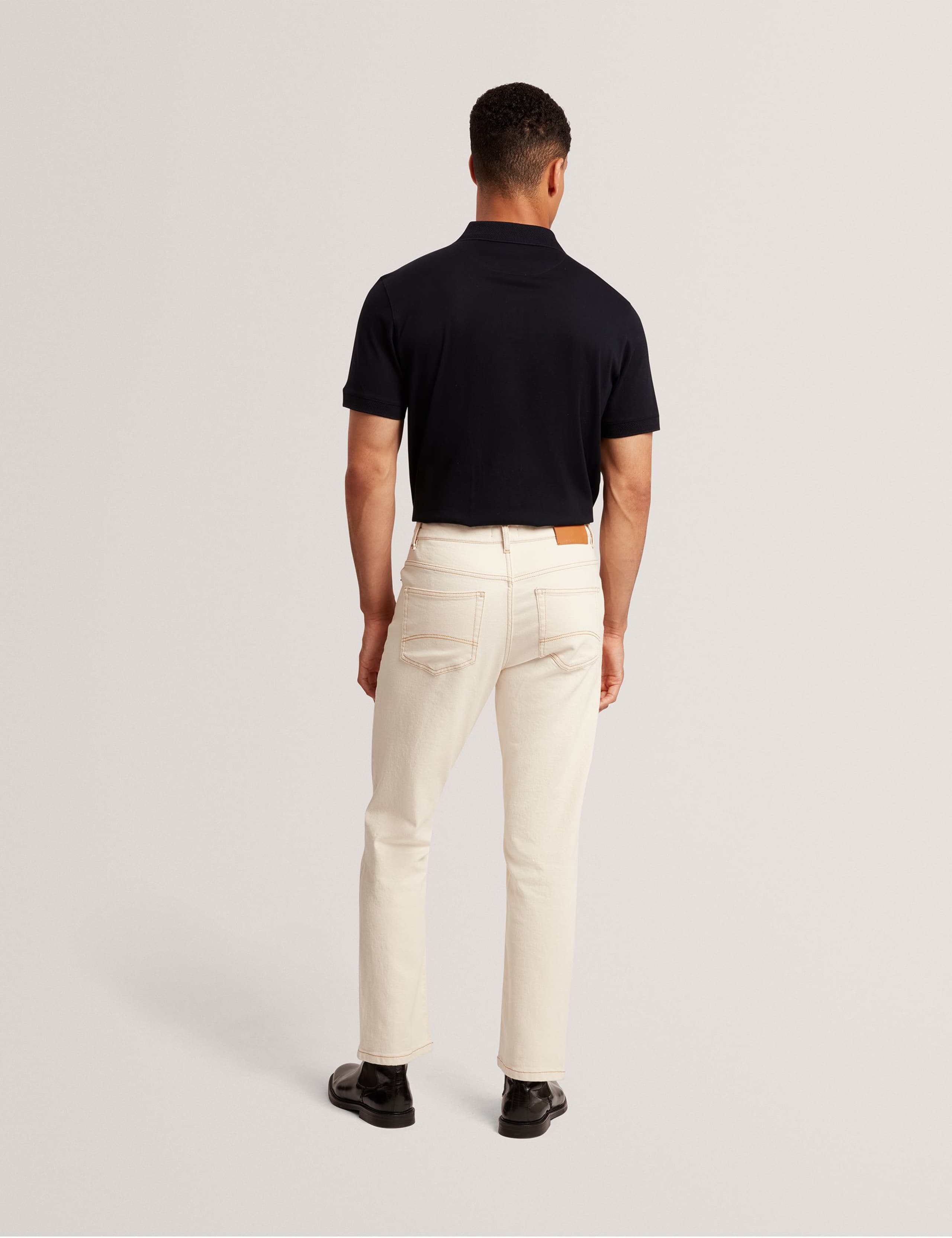 Pure Cotton Half Zip Polo Shirt 3 of 4