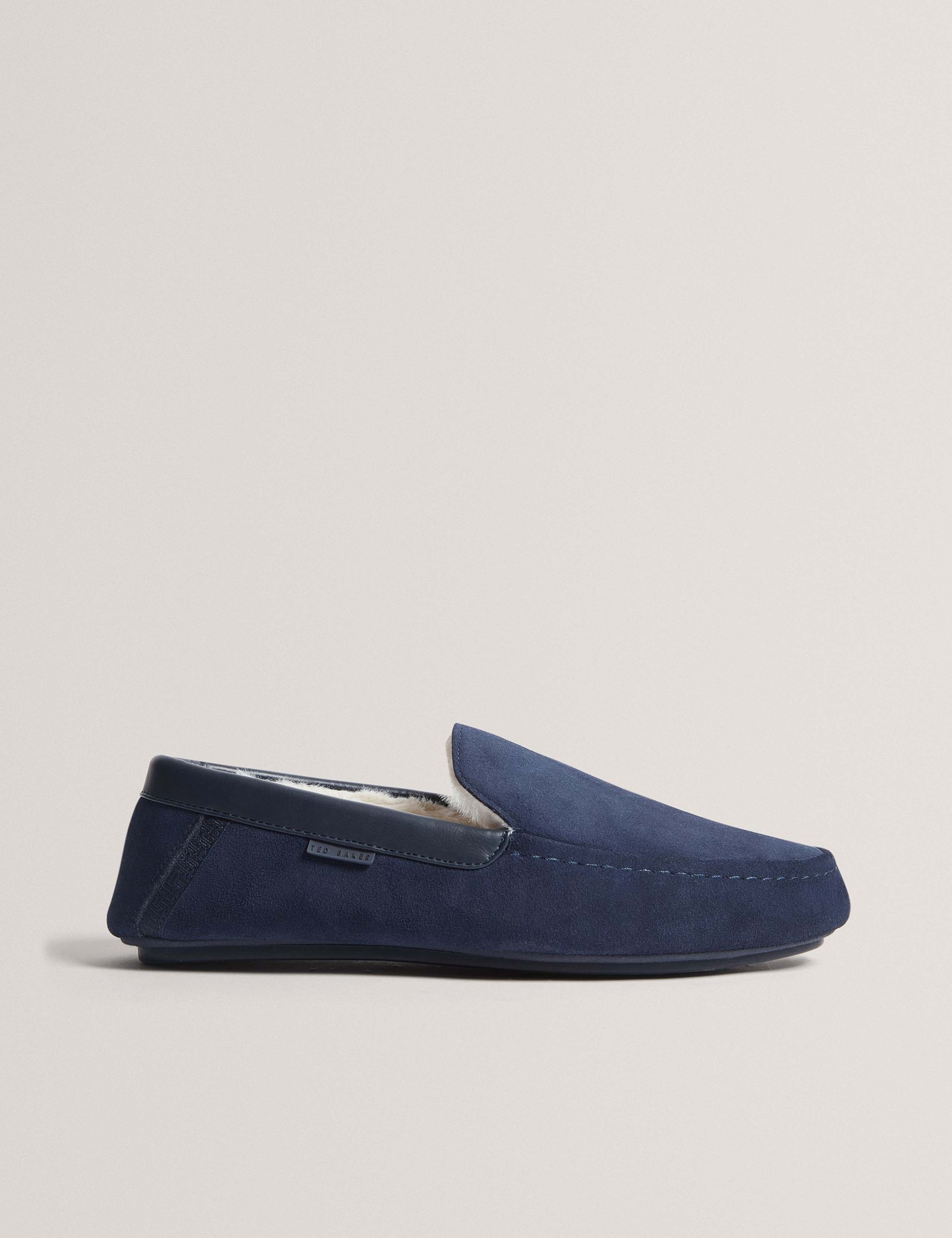 Suede Moccasin Slippers 1 of 4