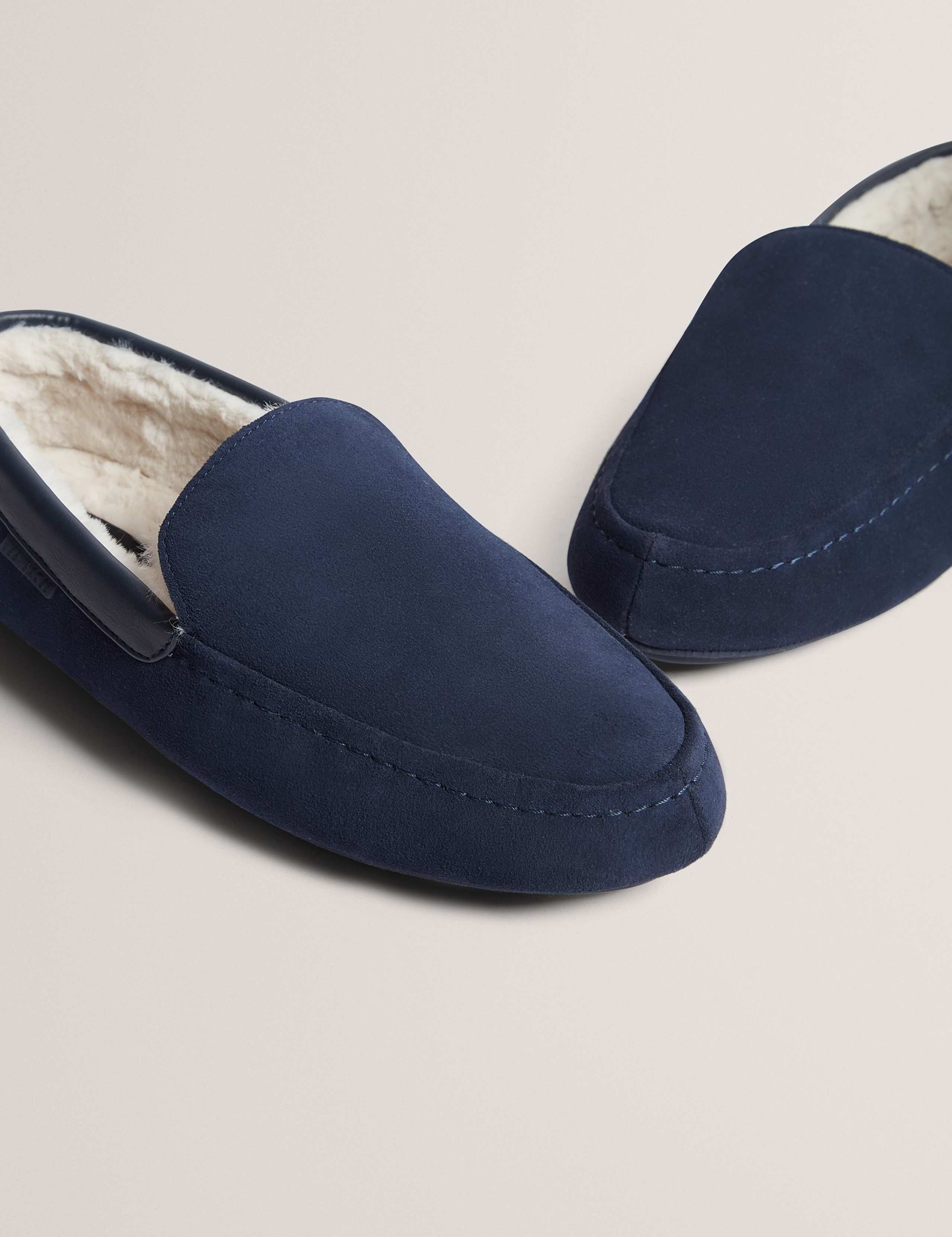 Suede Moccasin Slippers 2 of 4