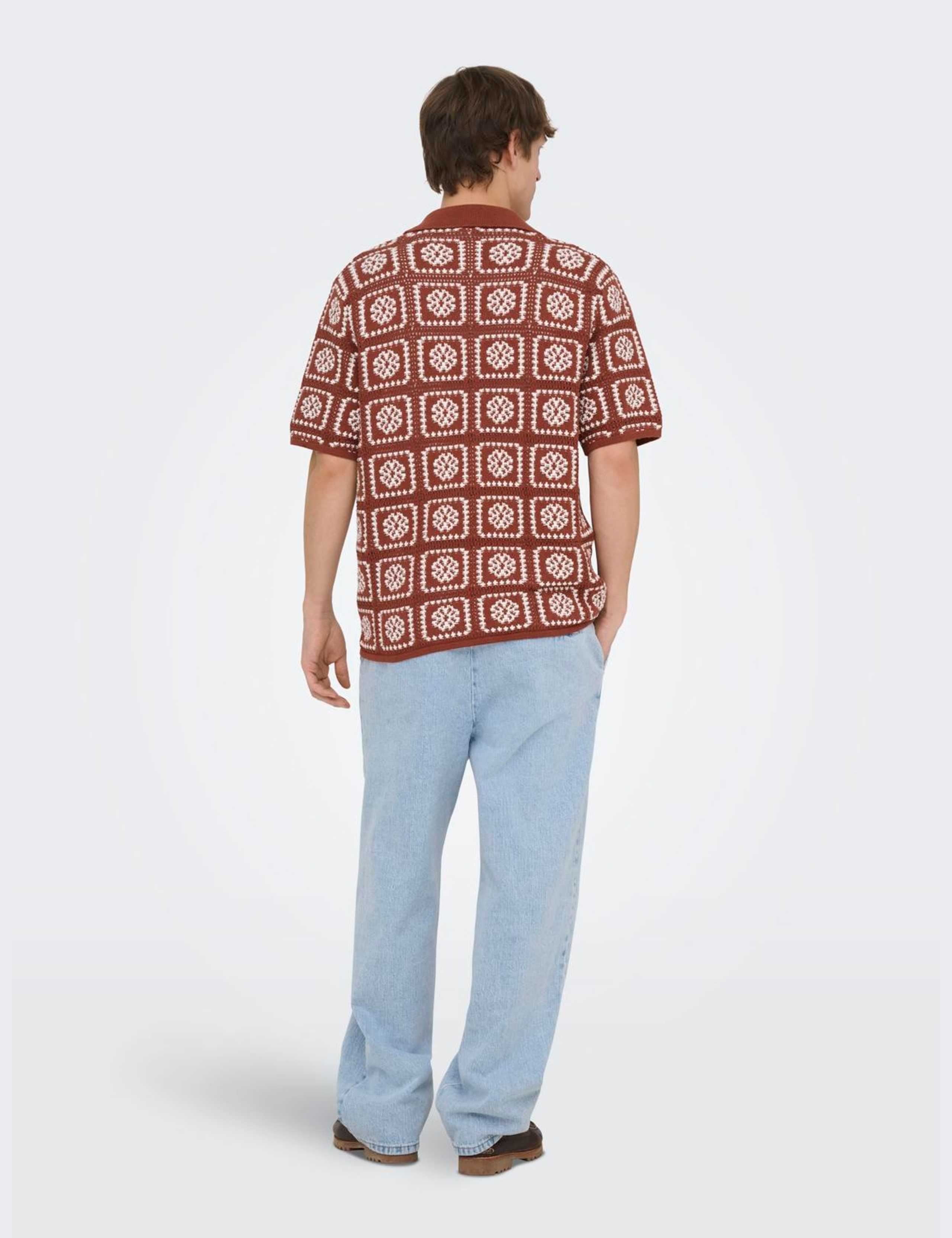 Pure Cotton Textured Knitted Shirt 6 of 7