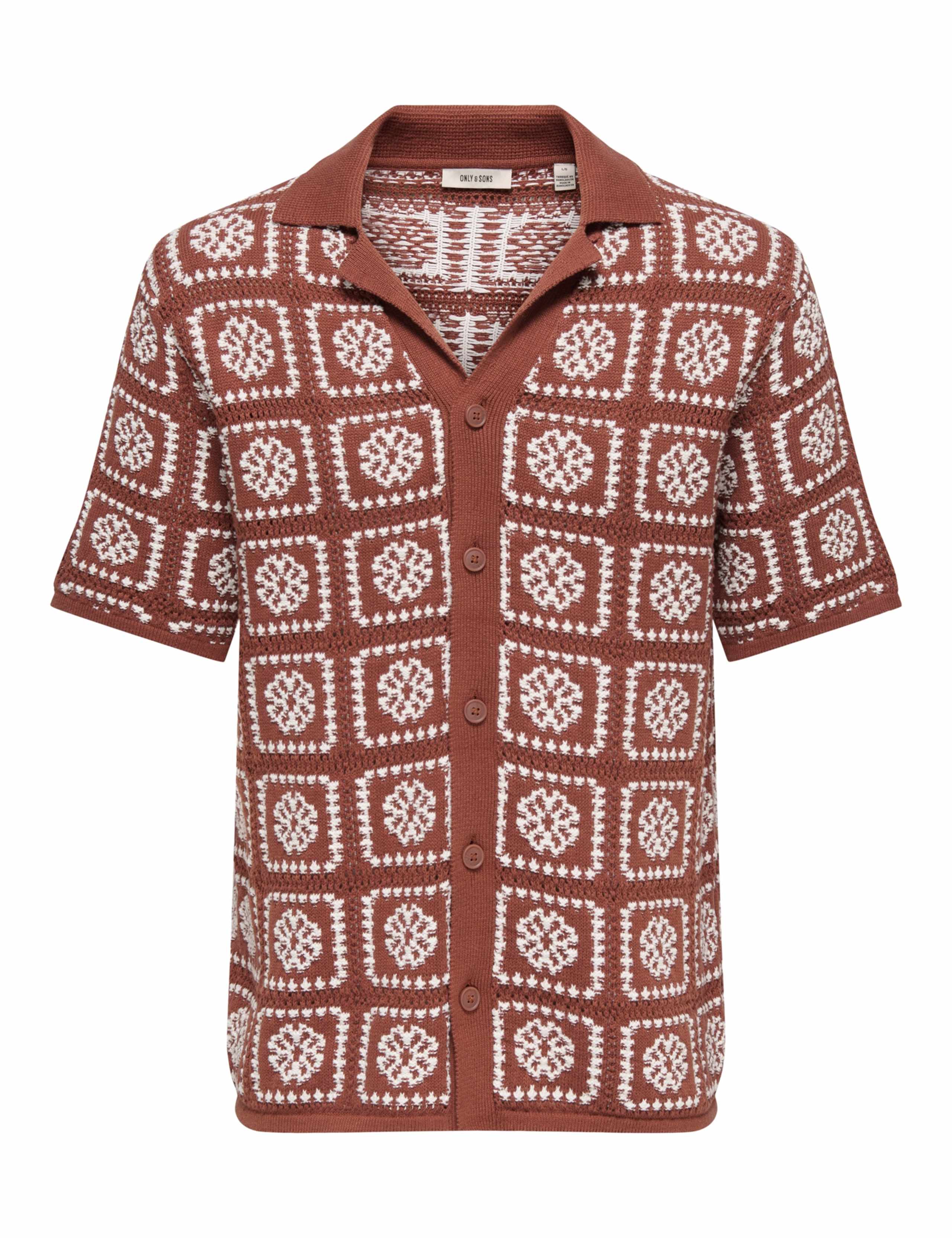 Pure Cotton Textured Knitted Shirt 2 of 7