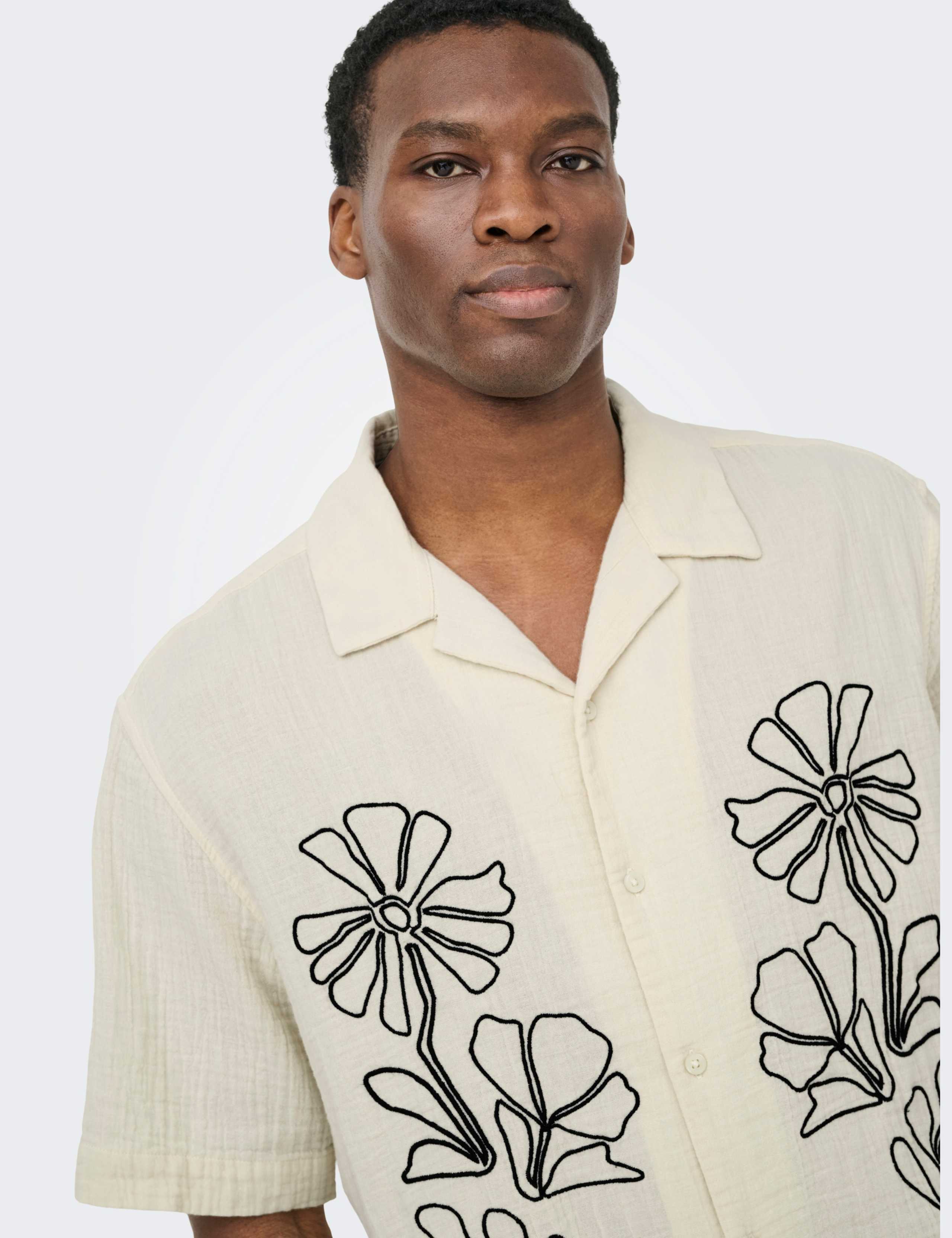 Relaxed Fit Pure Cotton Embroidered Shirt 3 of 5