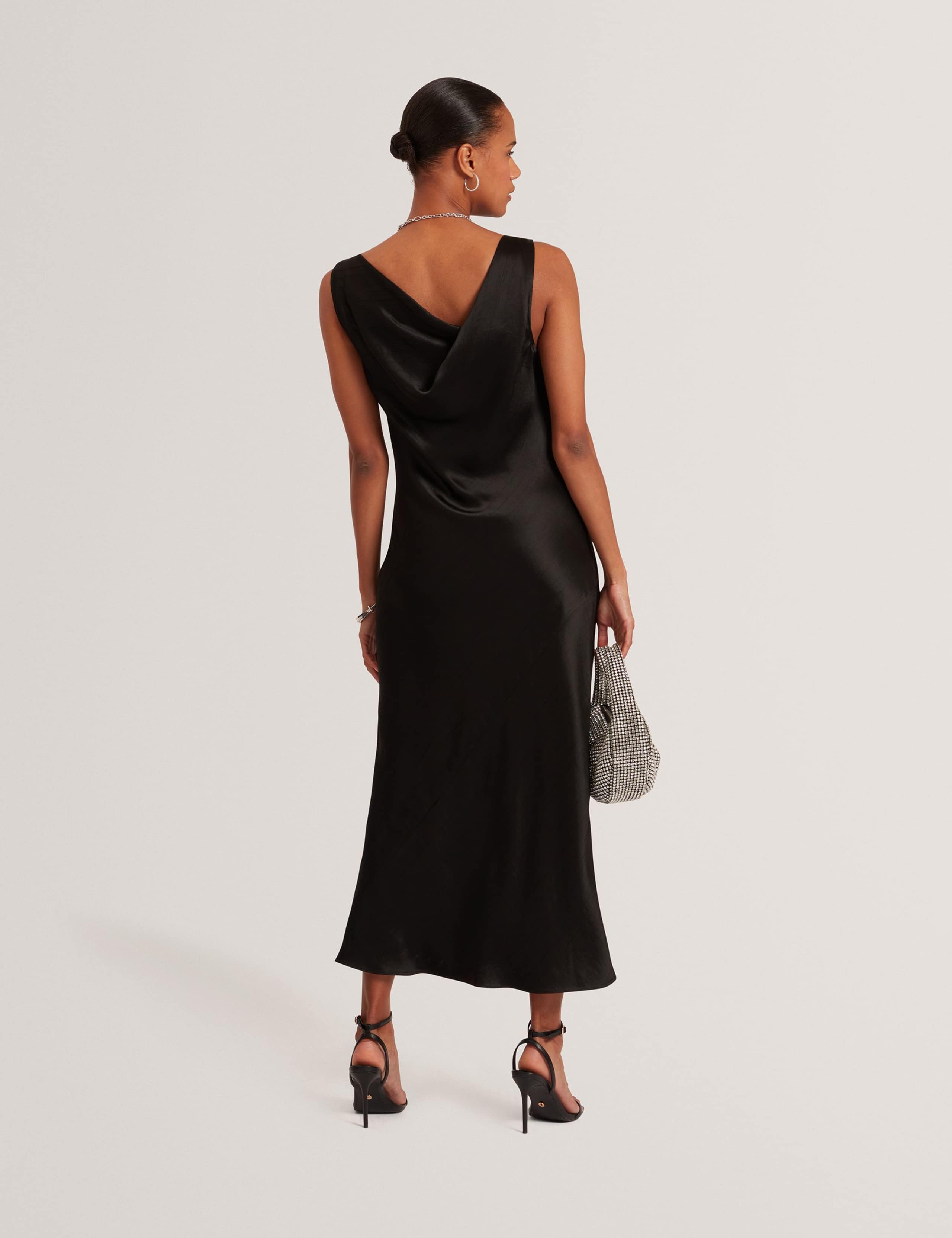 Cowl Neck Midi Slip Dress 3 of 4