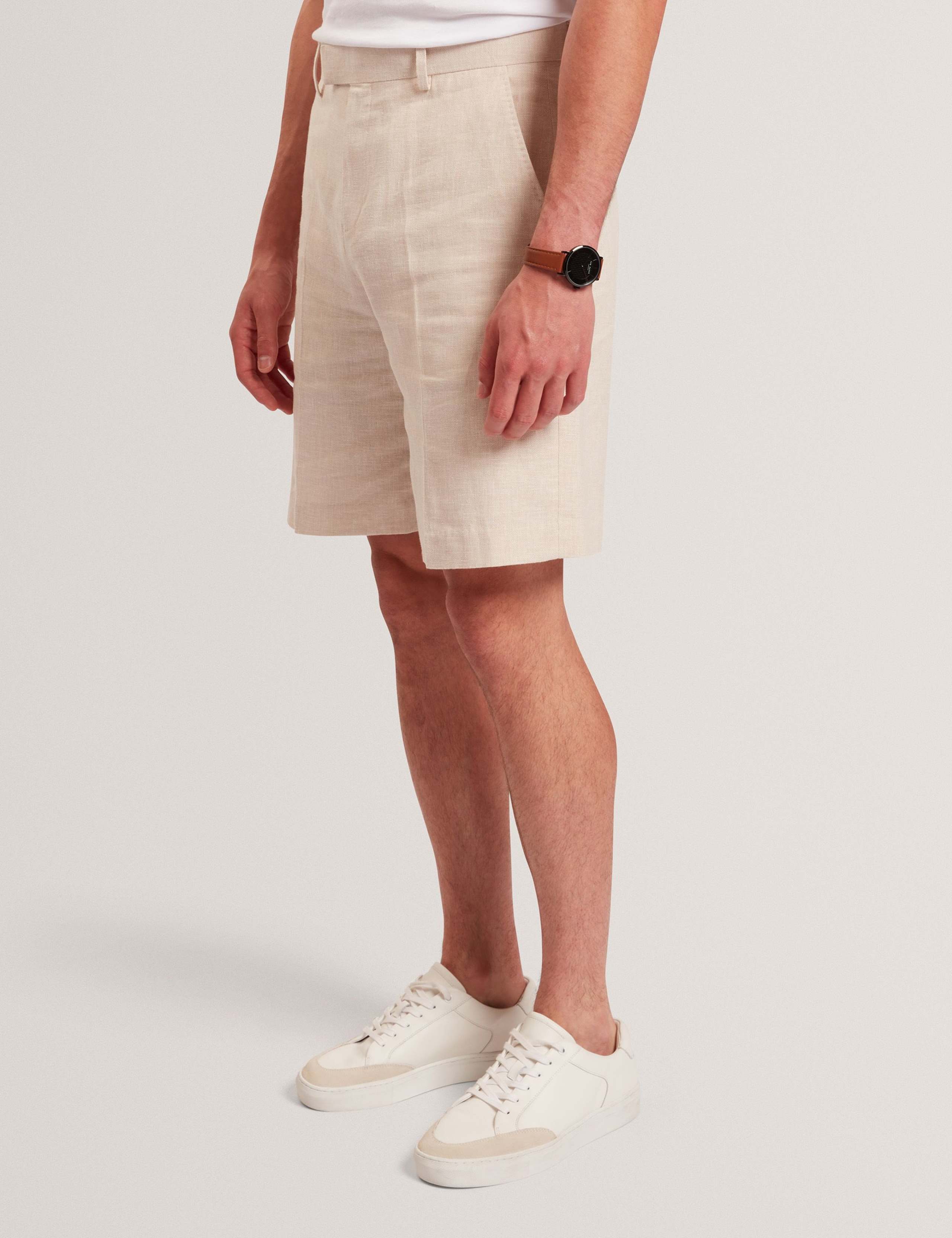 Regular Fit Linen Rich Chino Shorts 1 of 7