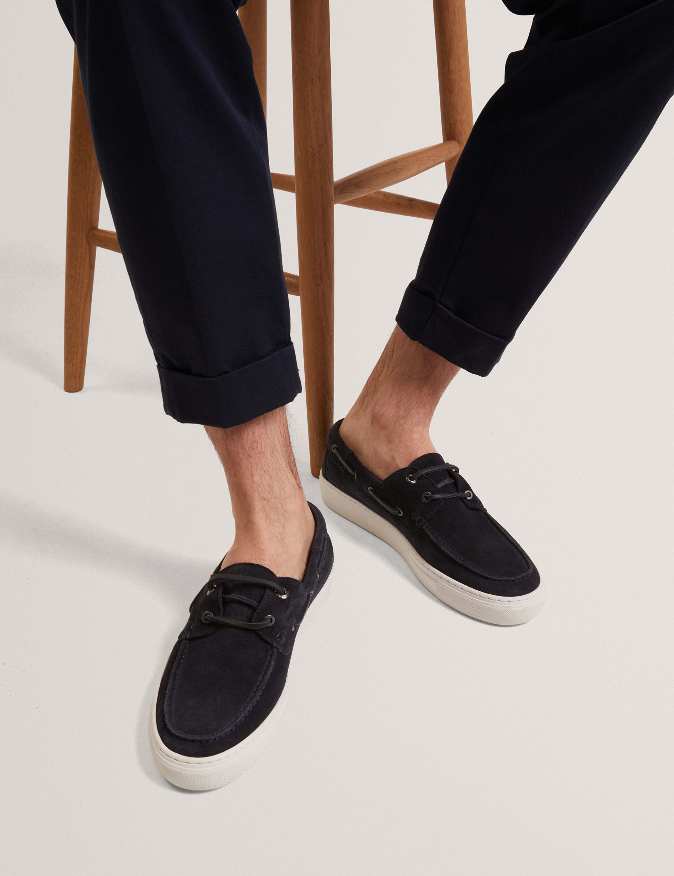 Suede Slip On Boat Shoes 3 of 5