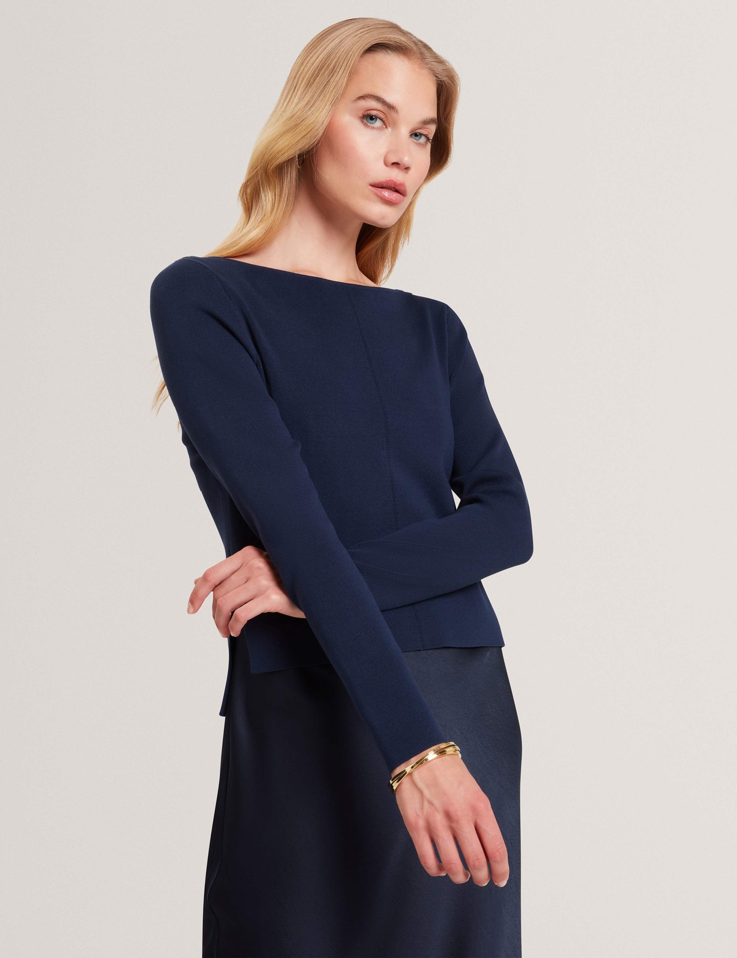 2 in 1 Slip Dress with Knitted Top 3 of 4