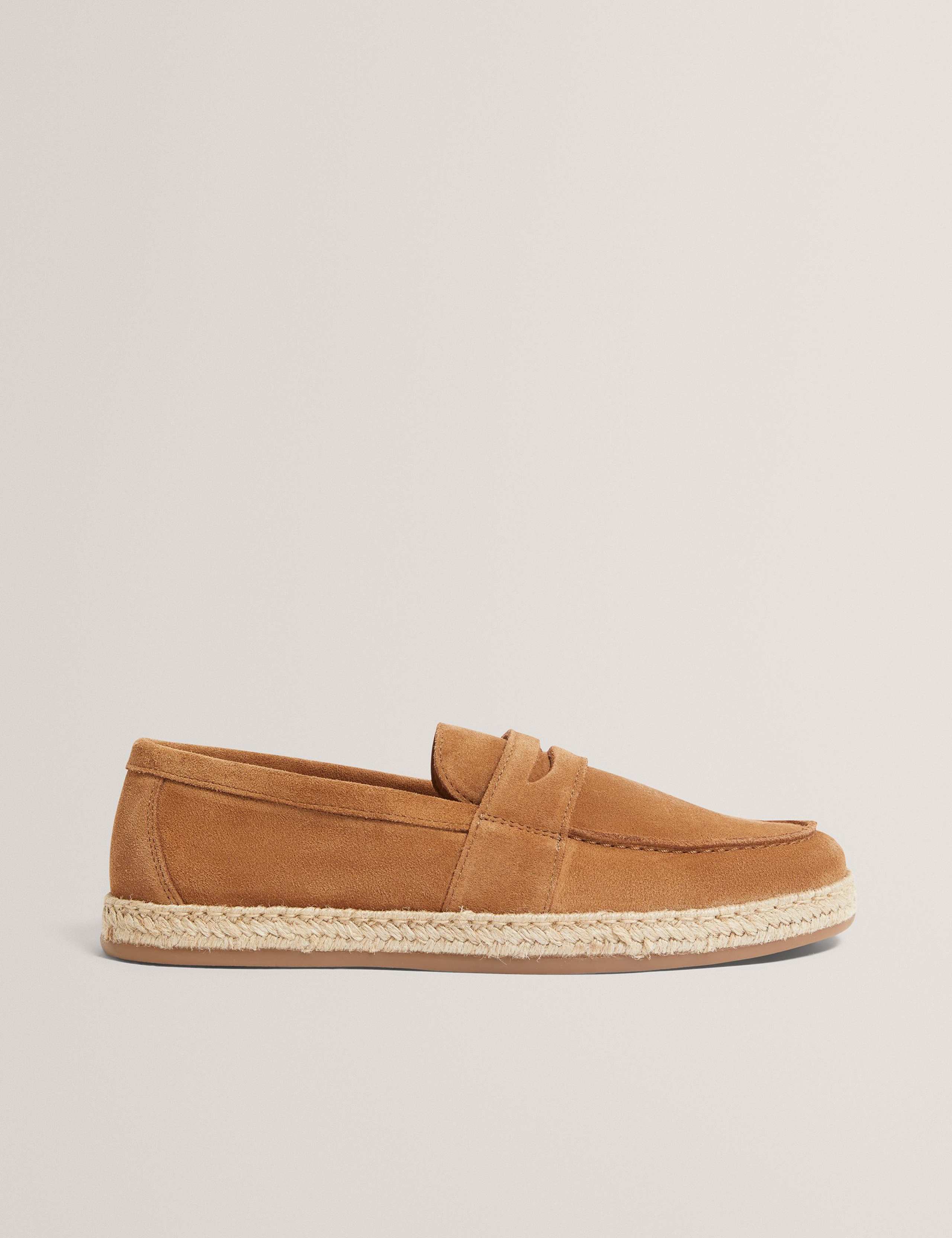 Suede Slip On Espadrille Loafers 2 of 4