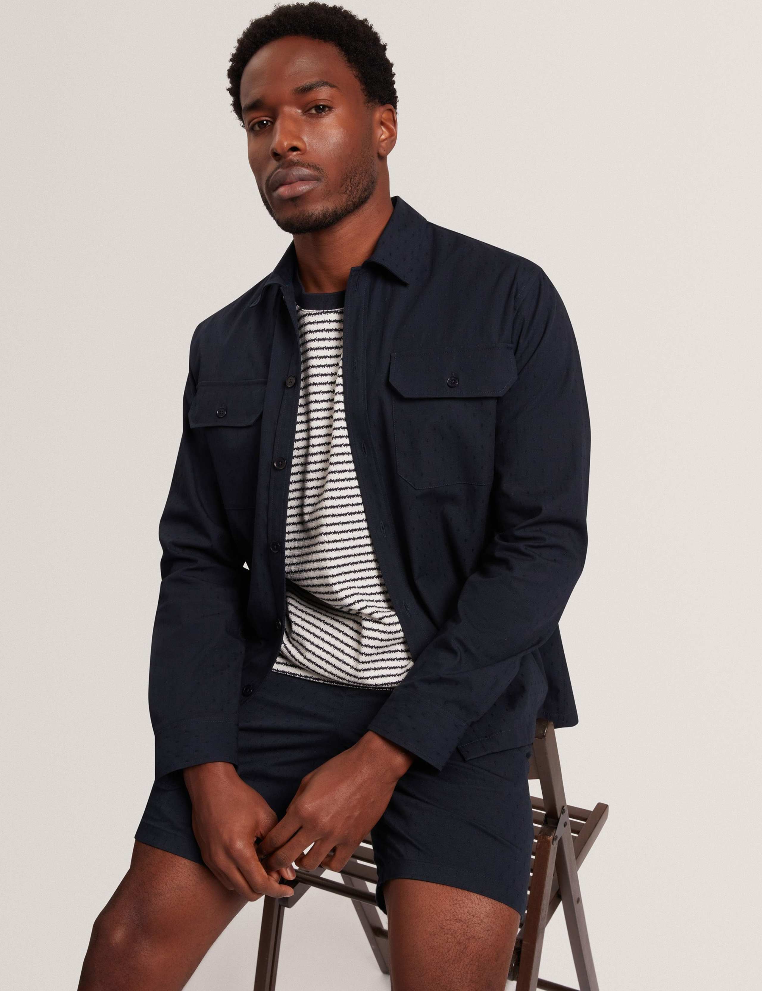 Pure Cotton Striped Crew Neck T-Shirt 3 of 7