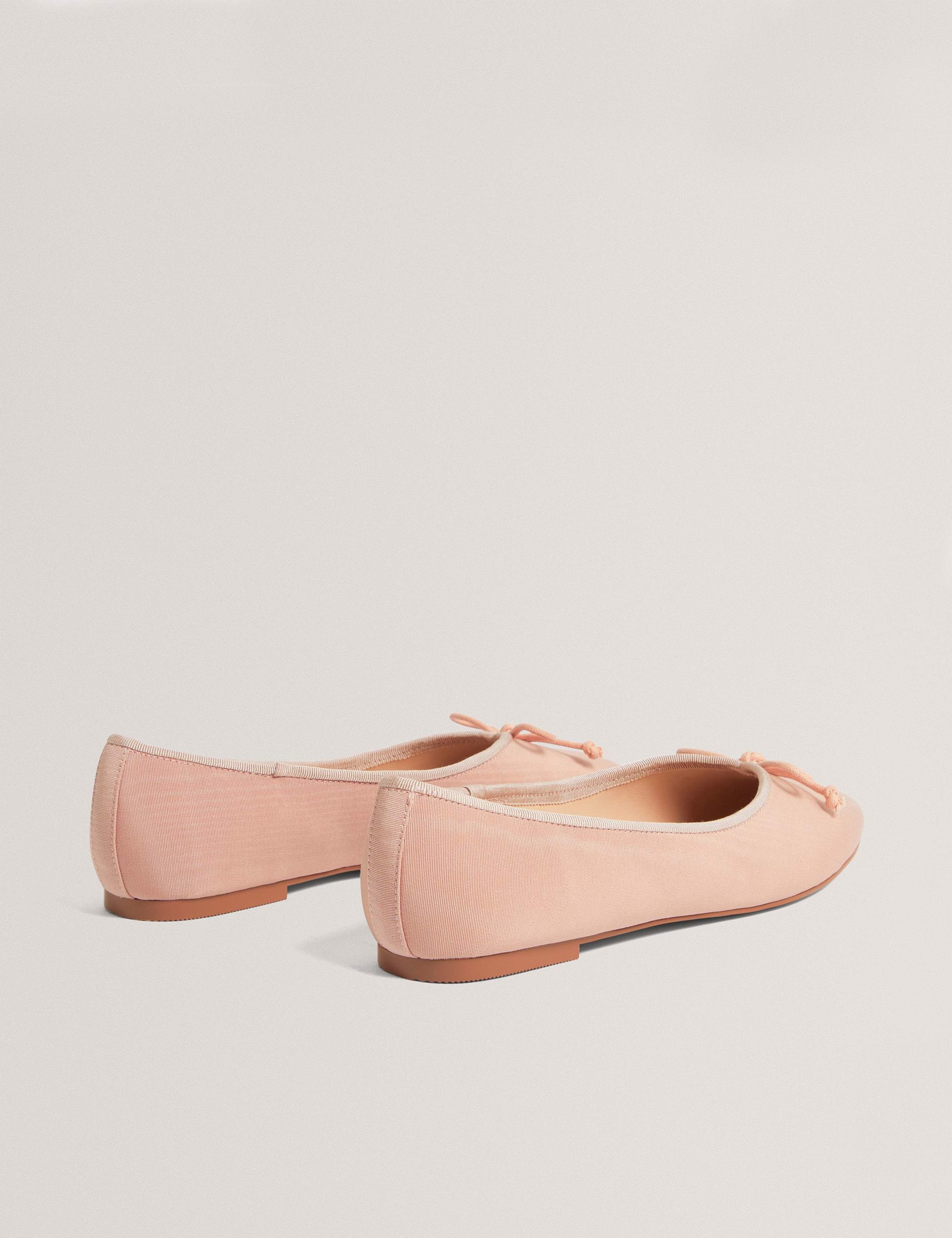 Satin Bow Slip On Flat Ballet Pumps 3 of 4