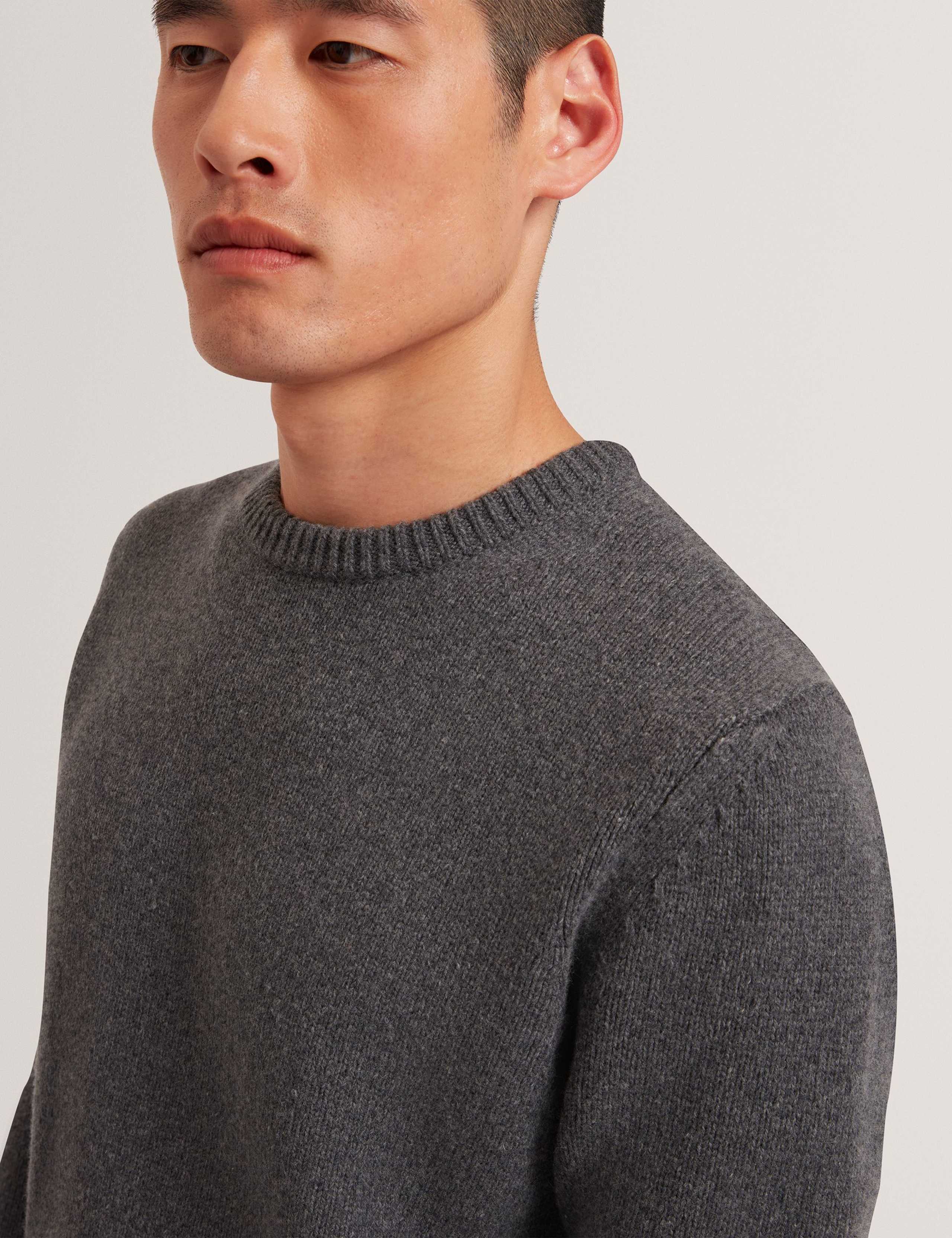 Wool Rich Logo Patch Crew Neck Jumper 3 of 4