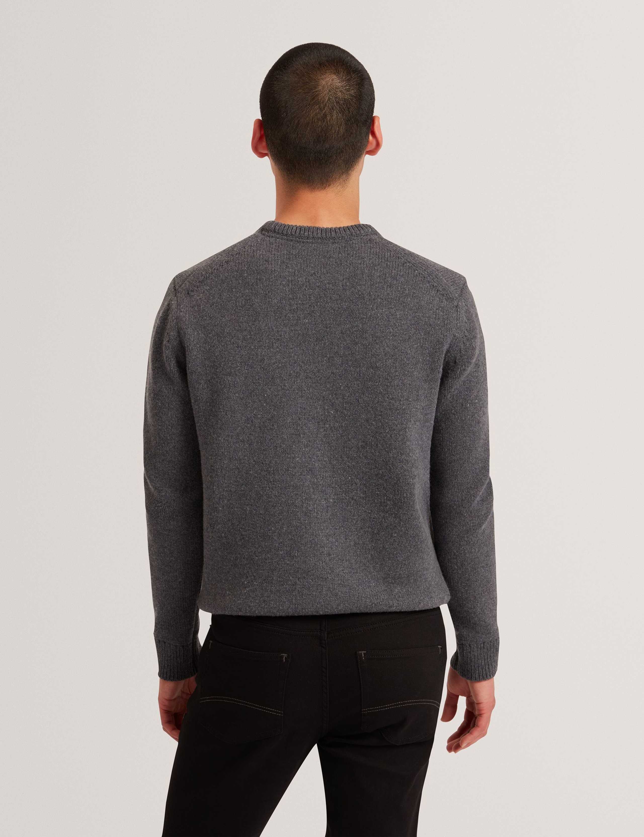 Wool Rich Logo Patch Crew Neck Jumper 4 of 4