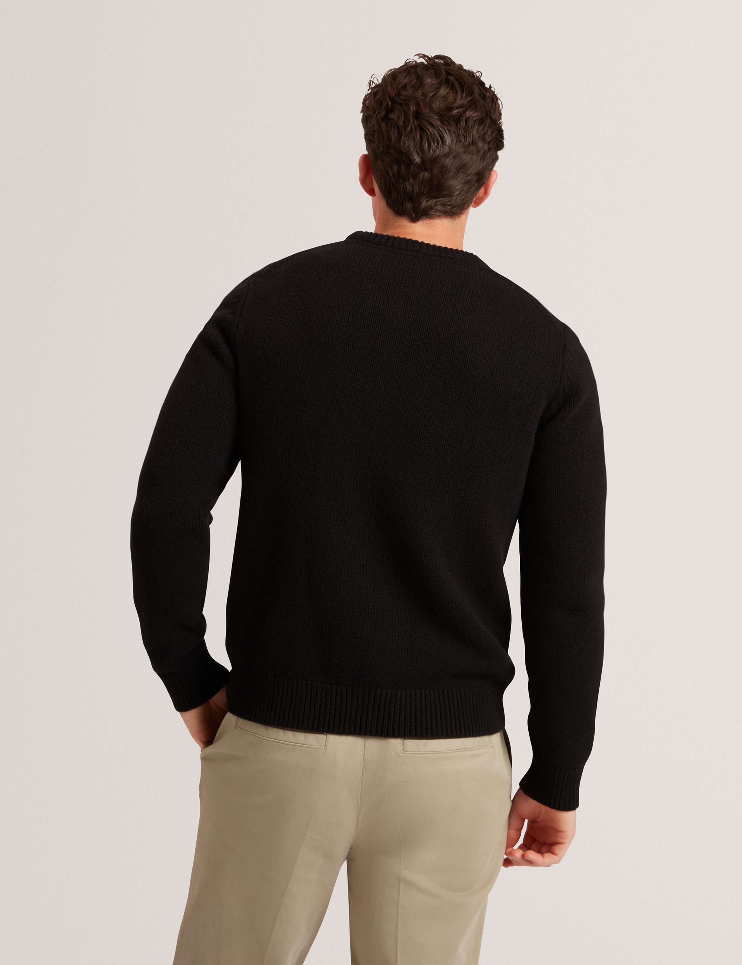 Wool Rich Logo Patch Crew Neck Jumper 2 of 4