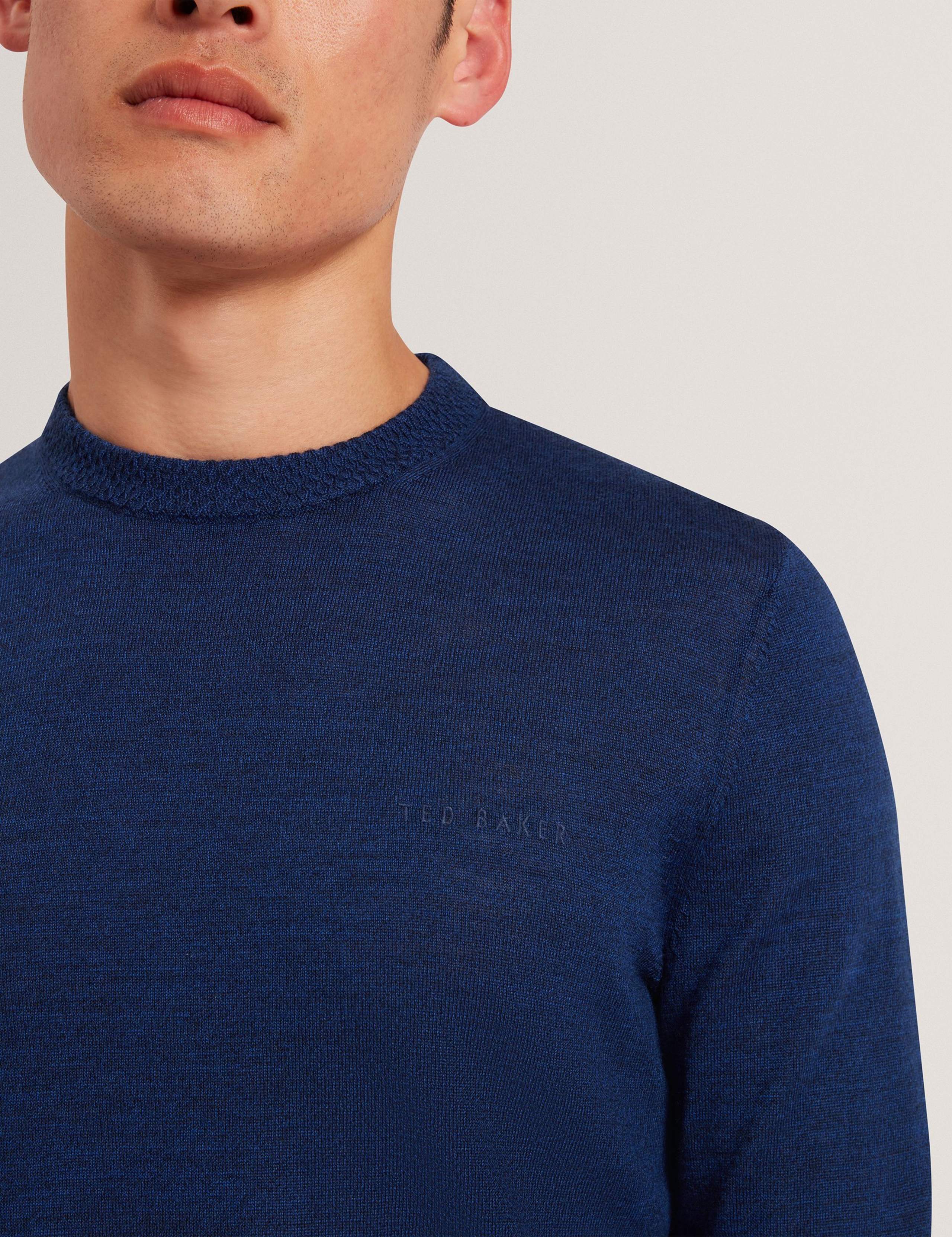 Pure Wool Logo Embroidery Crew Neck Jumper 4 of 4