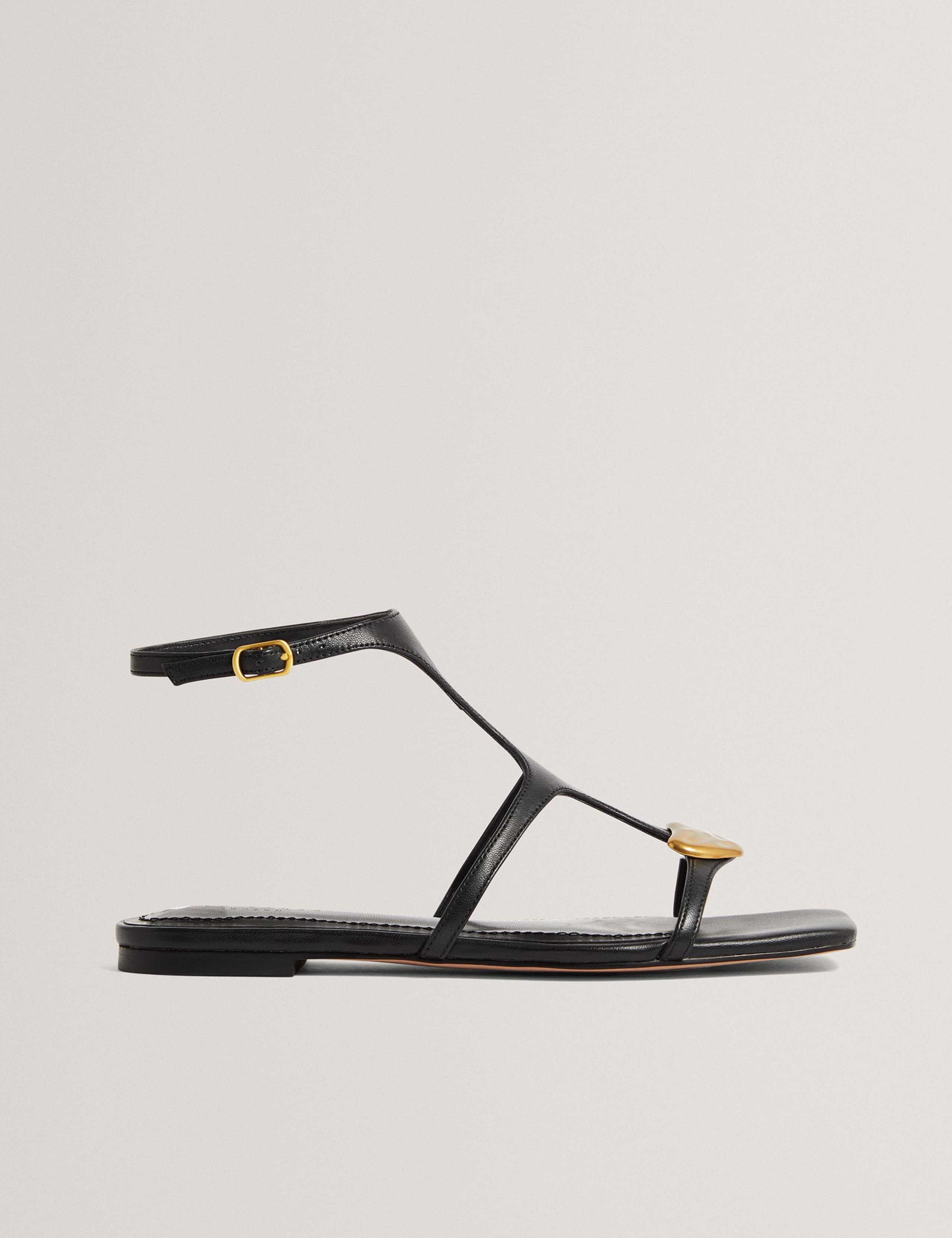 Leather Statement Flat Gladiator Sandals 2 of 4