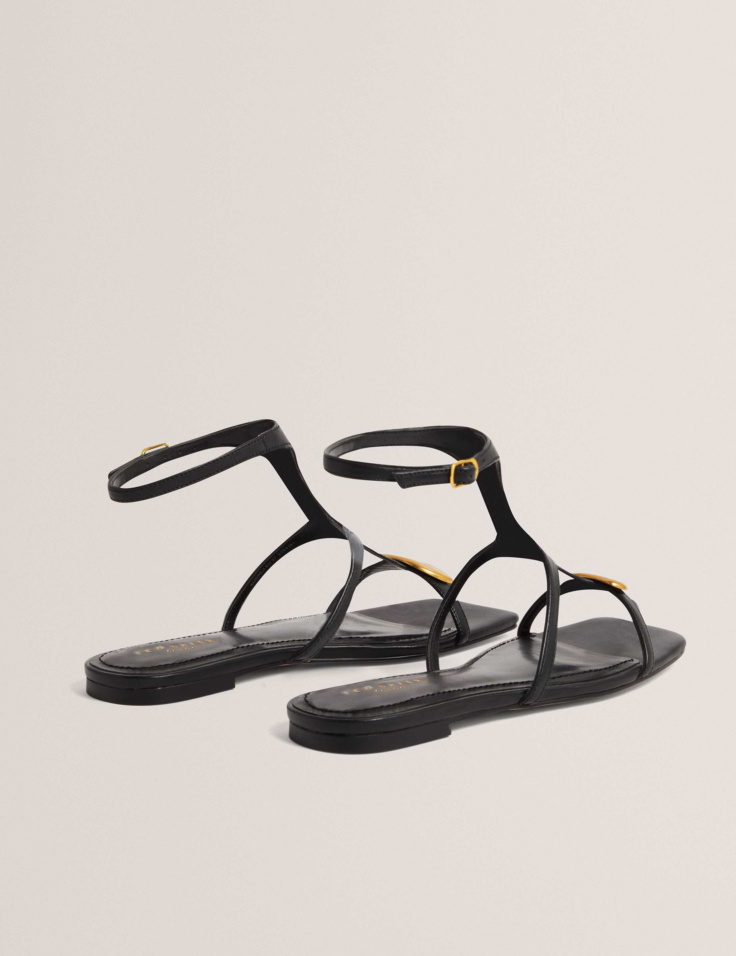 Leather Statement Flat Gladiator Sandals 4 of 4