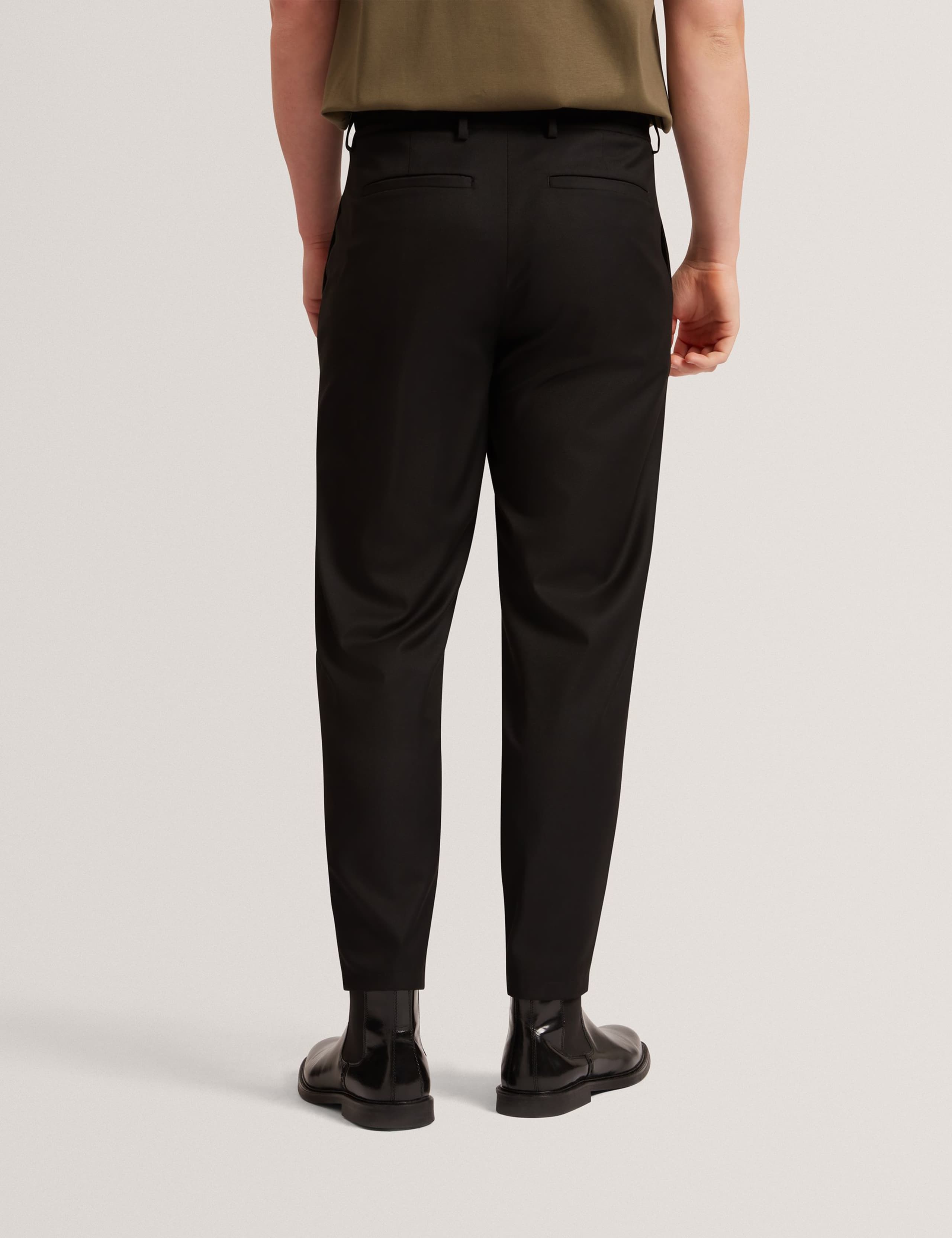Tapered Fit Single Pleat Trousers 2 of 4