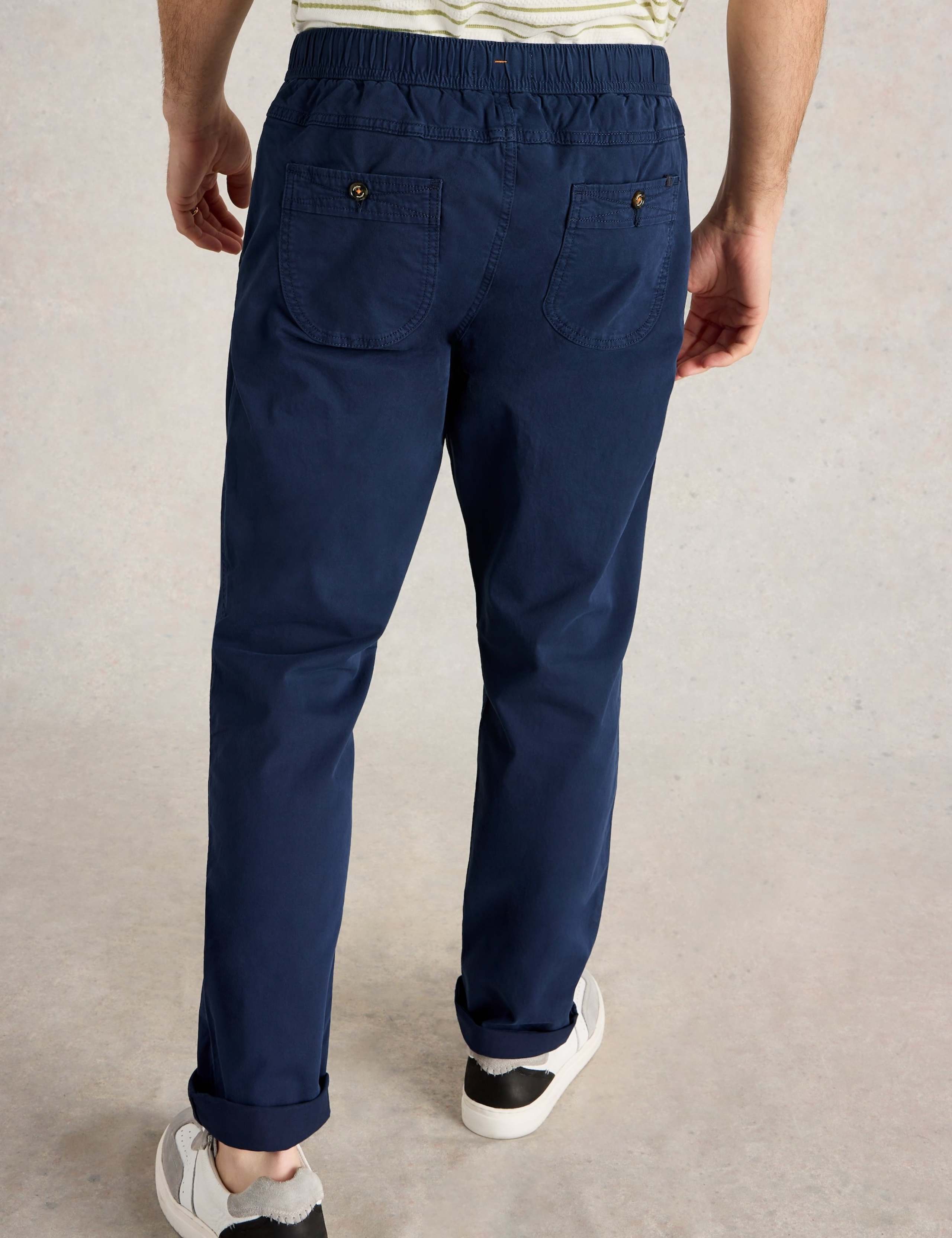 Straight Fit Elasticated Waist Trousers 4 of 6