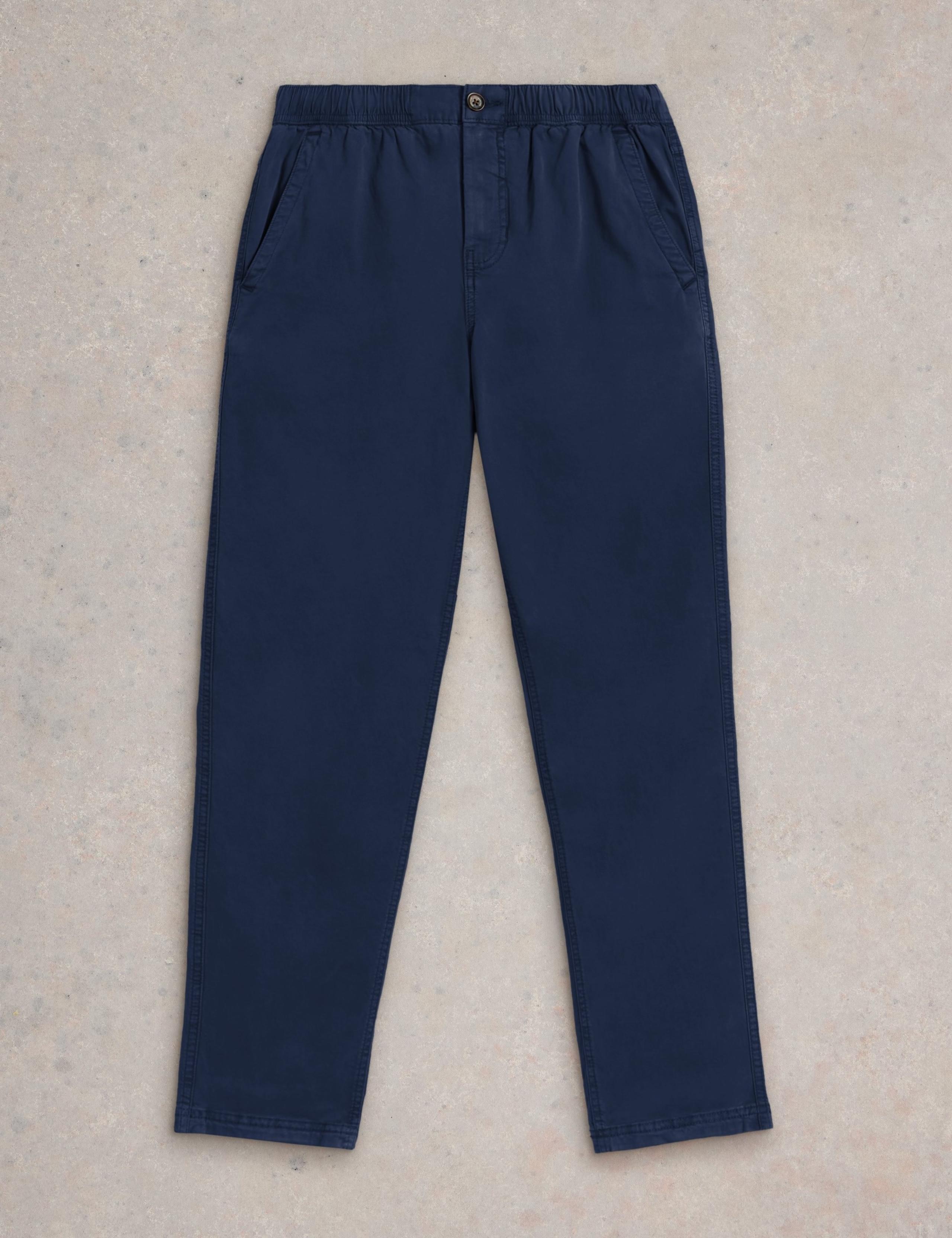 Straight Fit Elasticated Waist Trousers 2 of 6