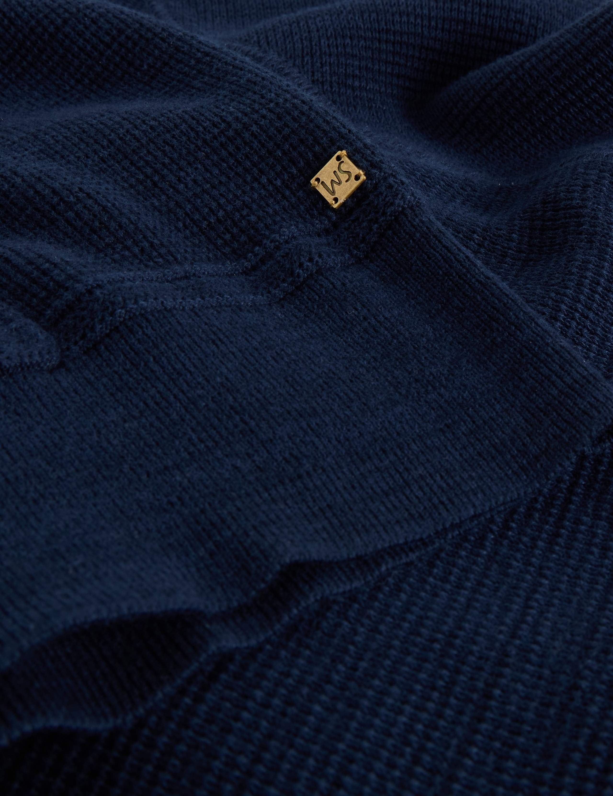 Pure Cotton Textured Hooded Jumper 6 of 6