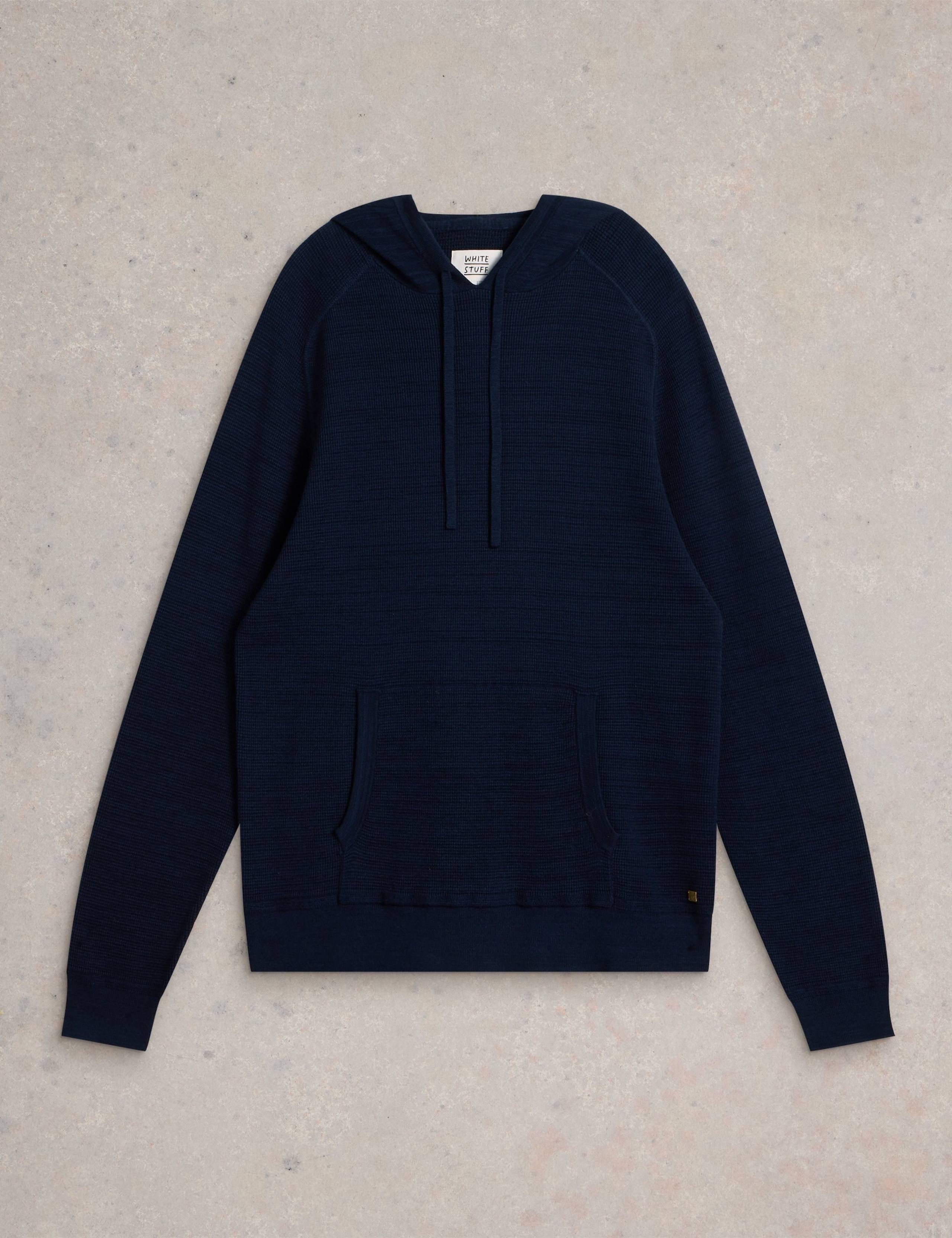 Pure Cotton Textured Hooded Jumper 2 of 6