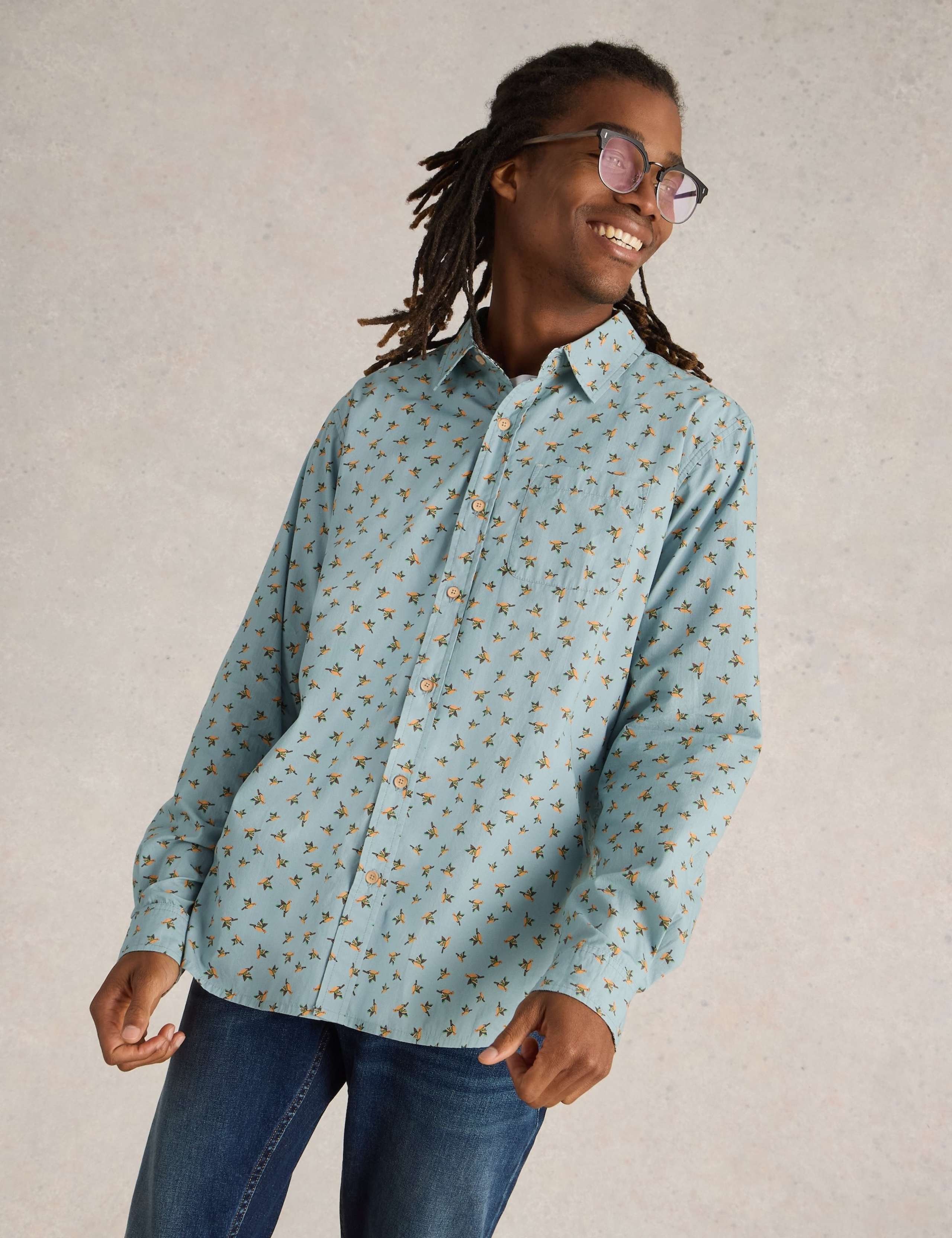 Pure Cotton Origami Print Shirt 5 of 6