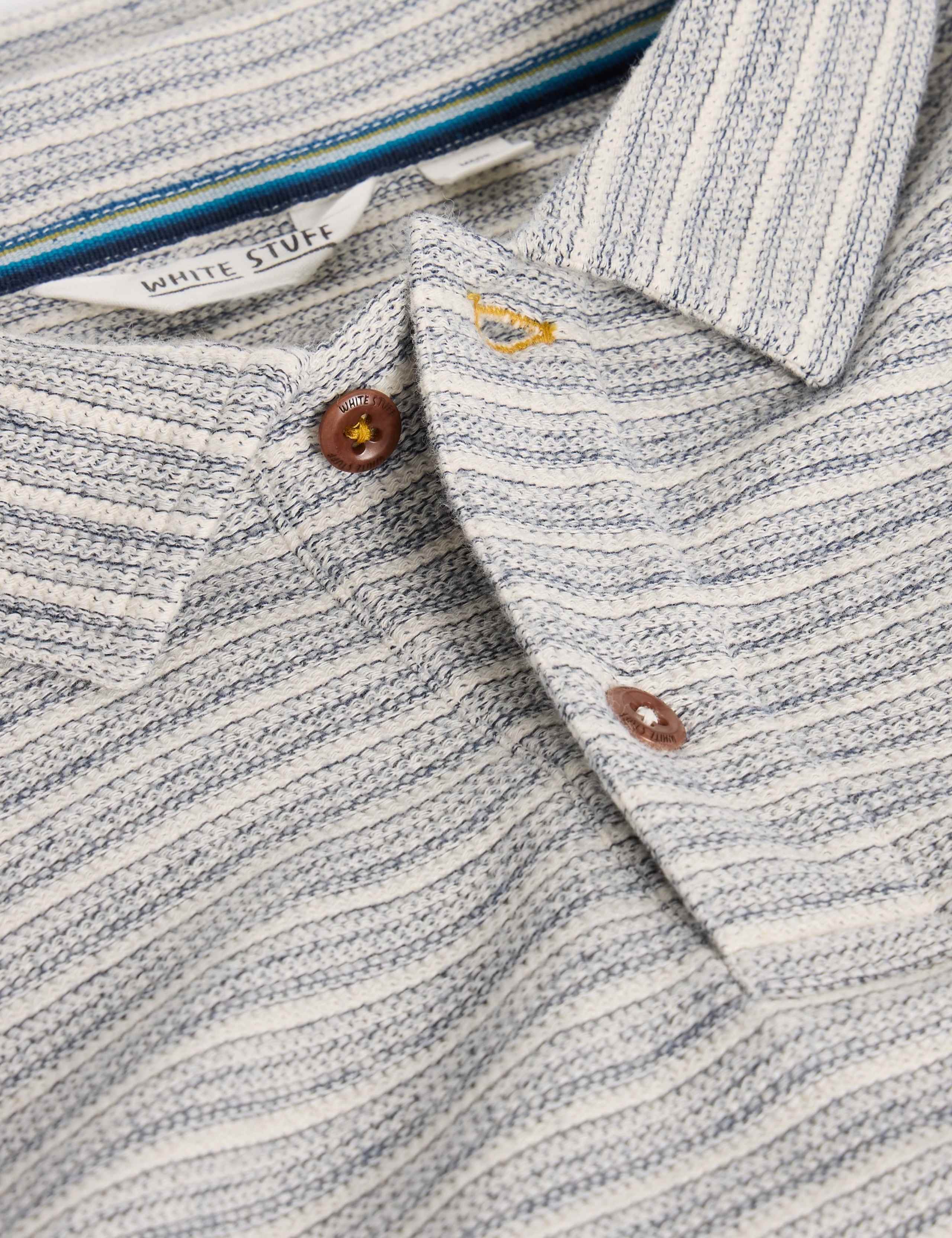 Pure Cotton Striped Polo Shirt 6 of 6