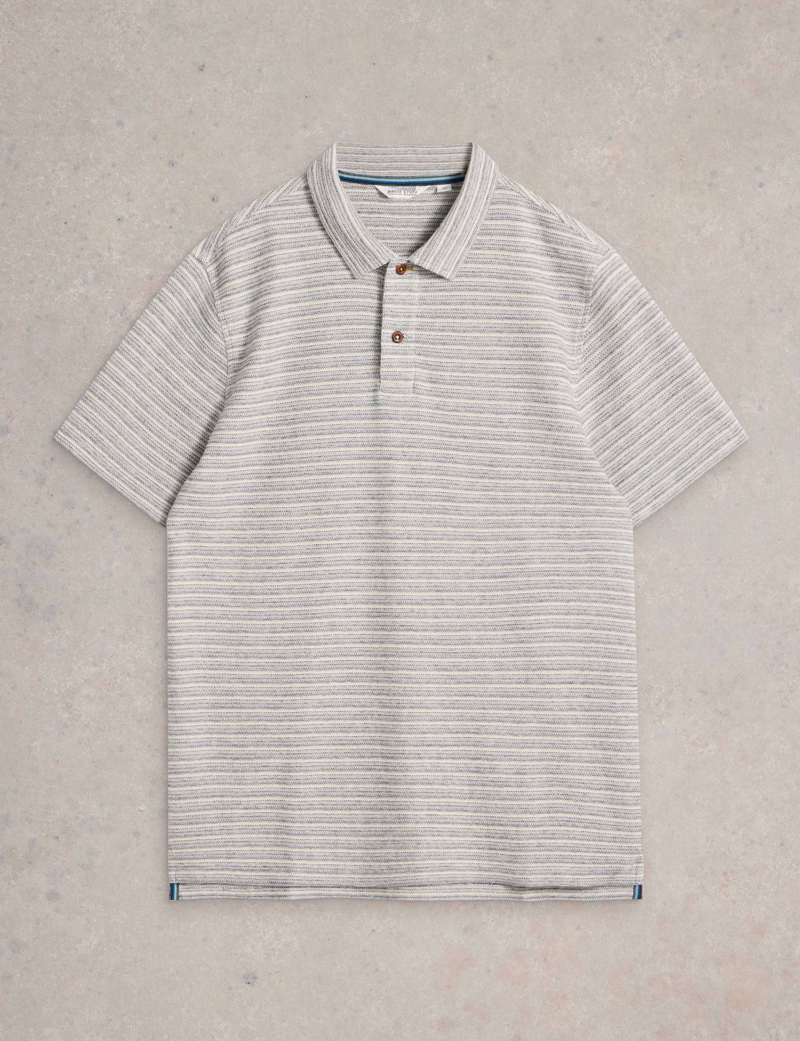 Pure Cotton Striped Polo Shirt 2 of 6