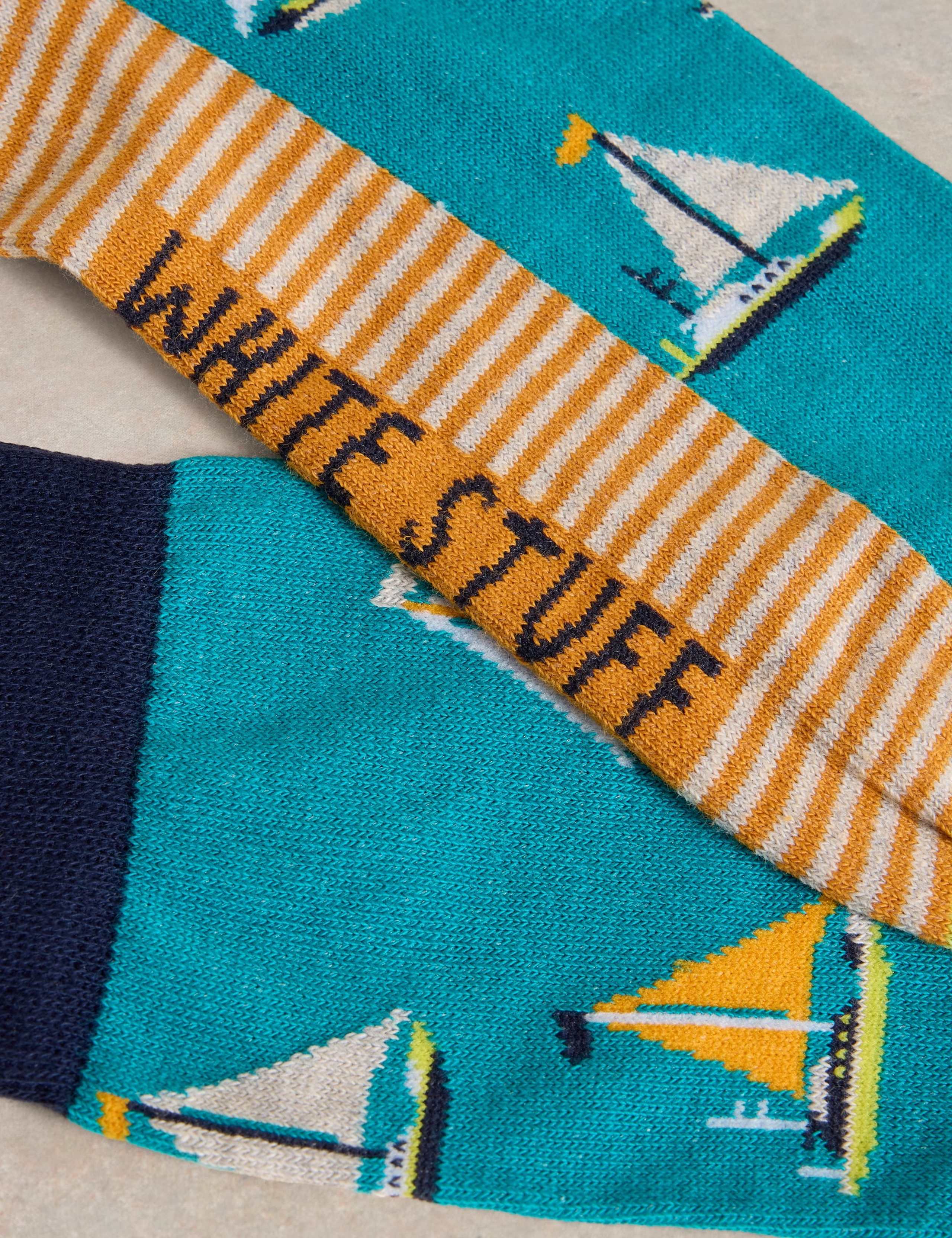 Cotton Rich Yacht Ankle Socks 2 of 2