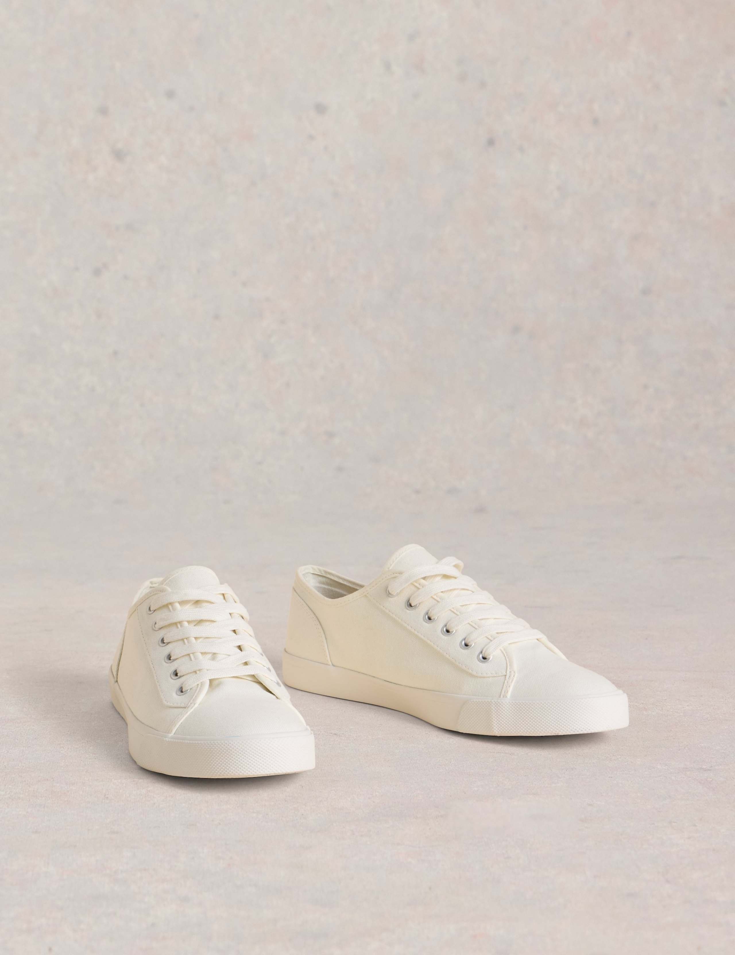 Lace Up Plimsoll Trainers 2 of 4