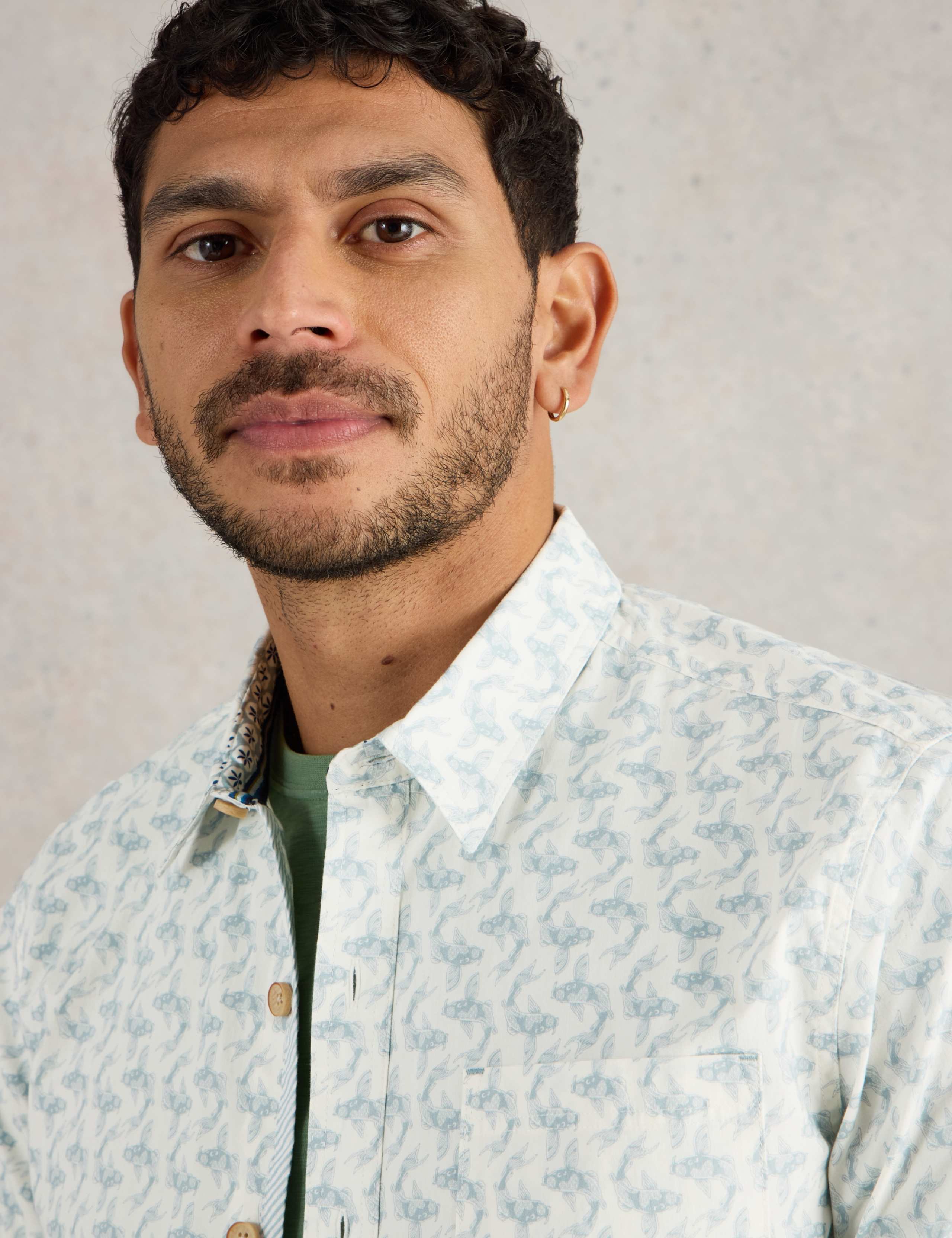 Cotton Rich Printed Shirt 5 of 6