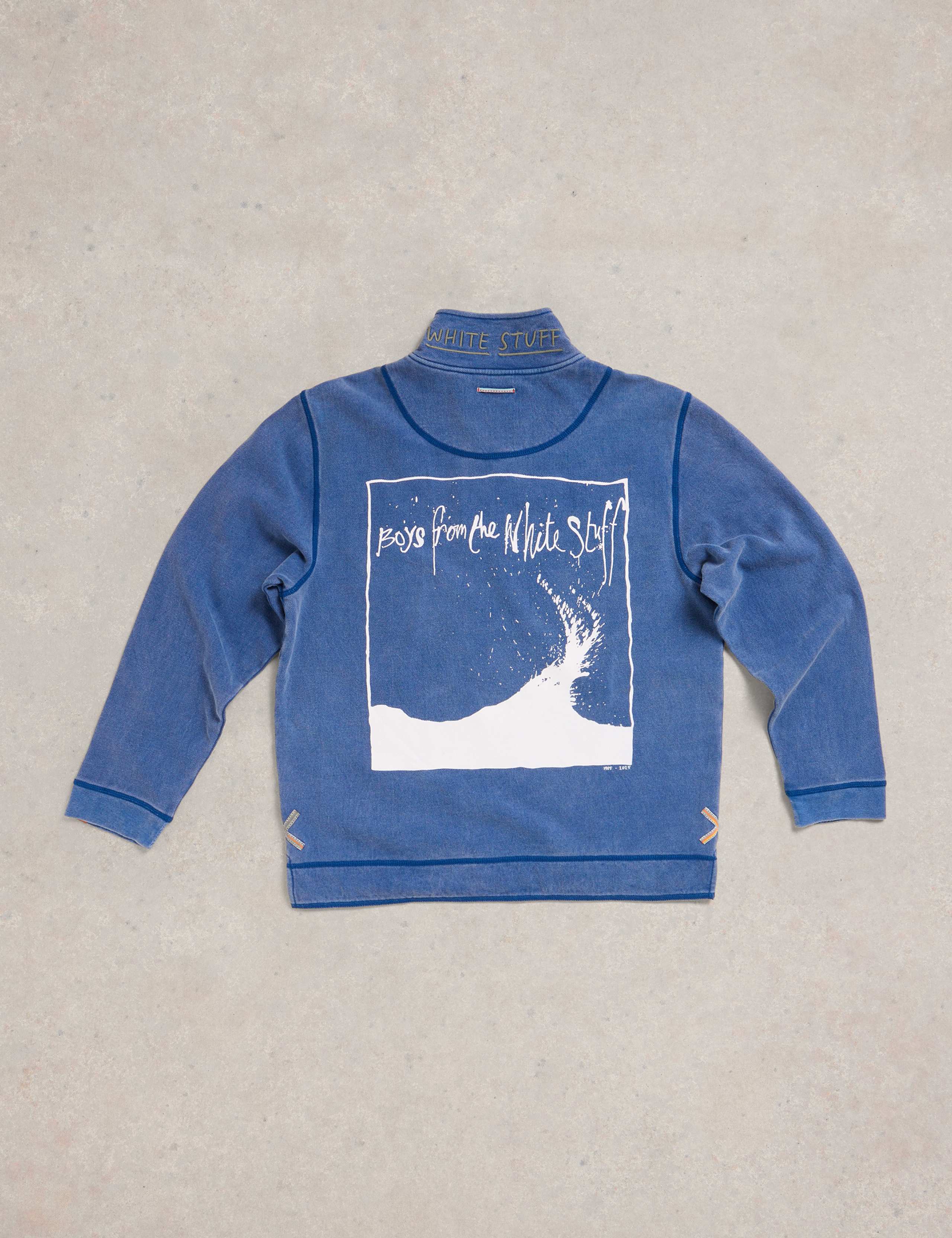 Pure Cotton Graphic Half Zip Sweatshirt 6 of 7