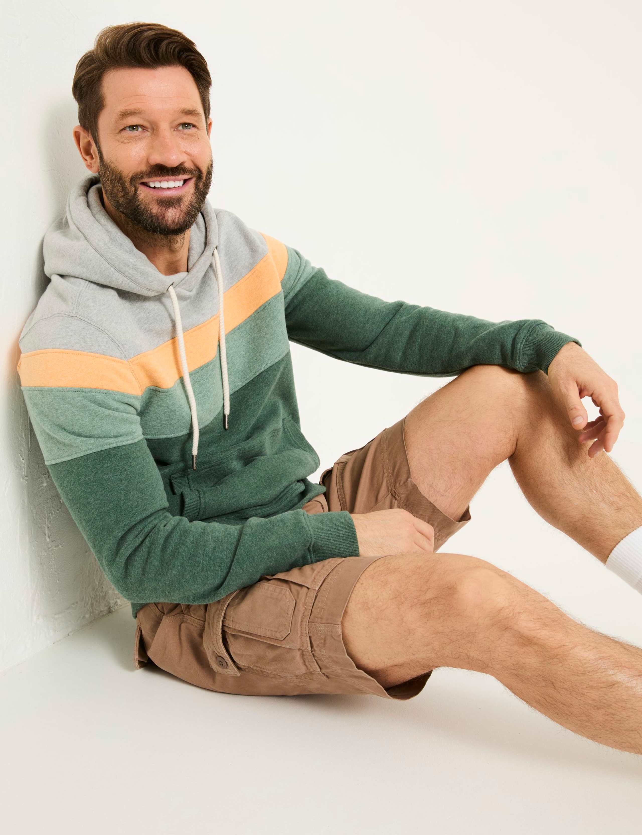Pure Cotton Colour Block Hoodie 3 of 5
