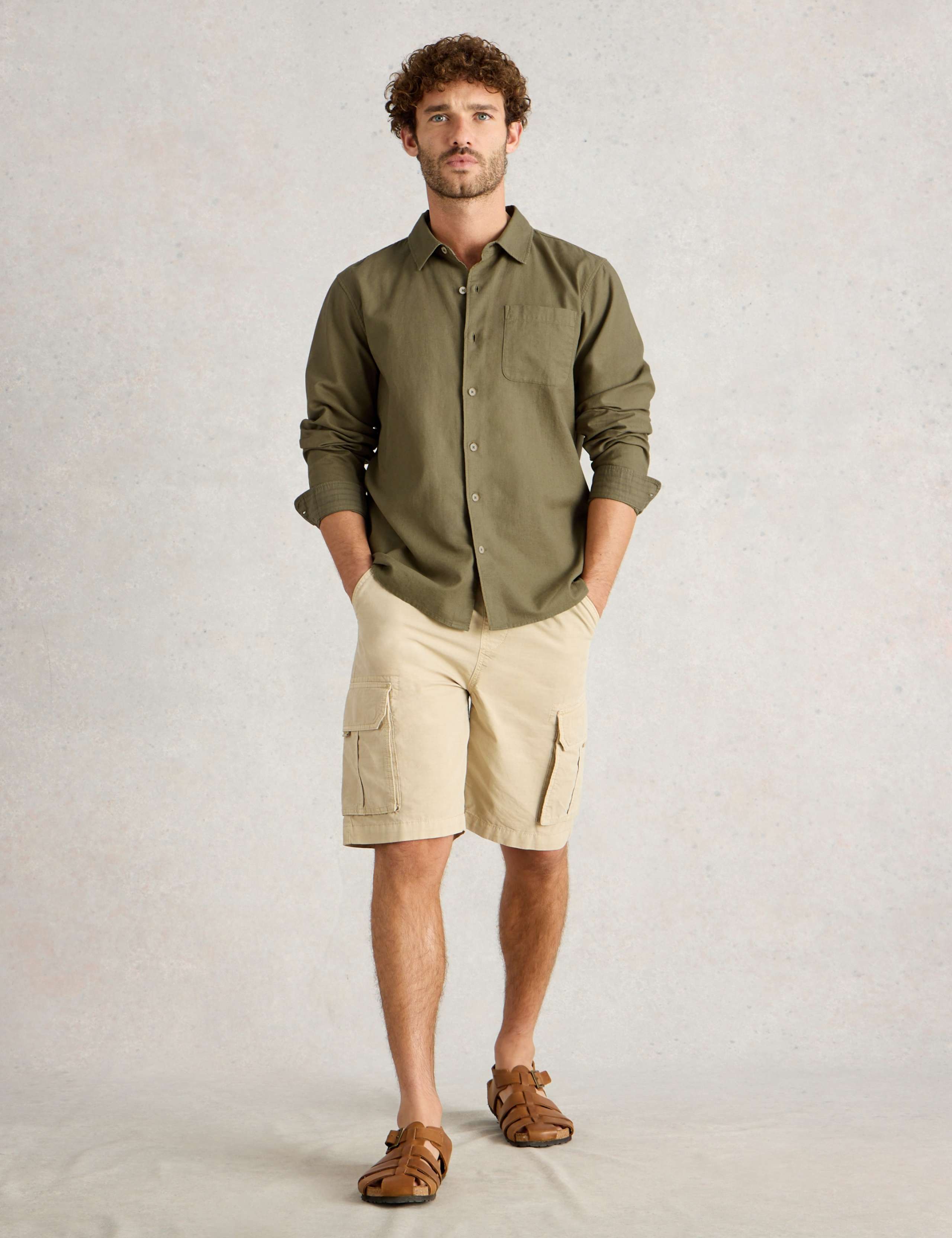 Regular Fit Cotton Linen Blend Shirt 4 of 6