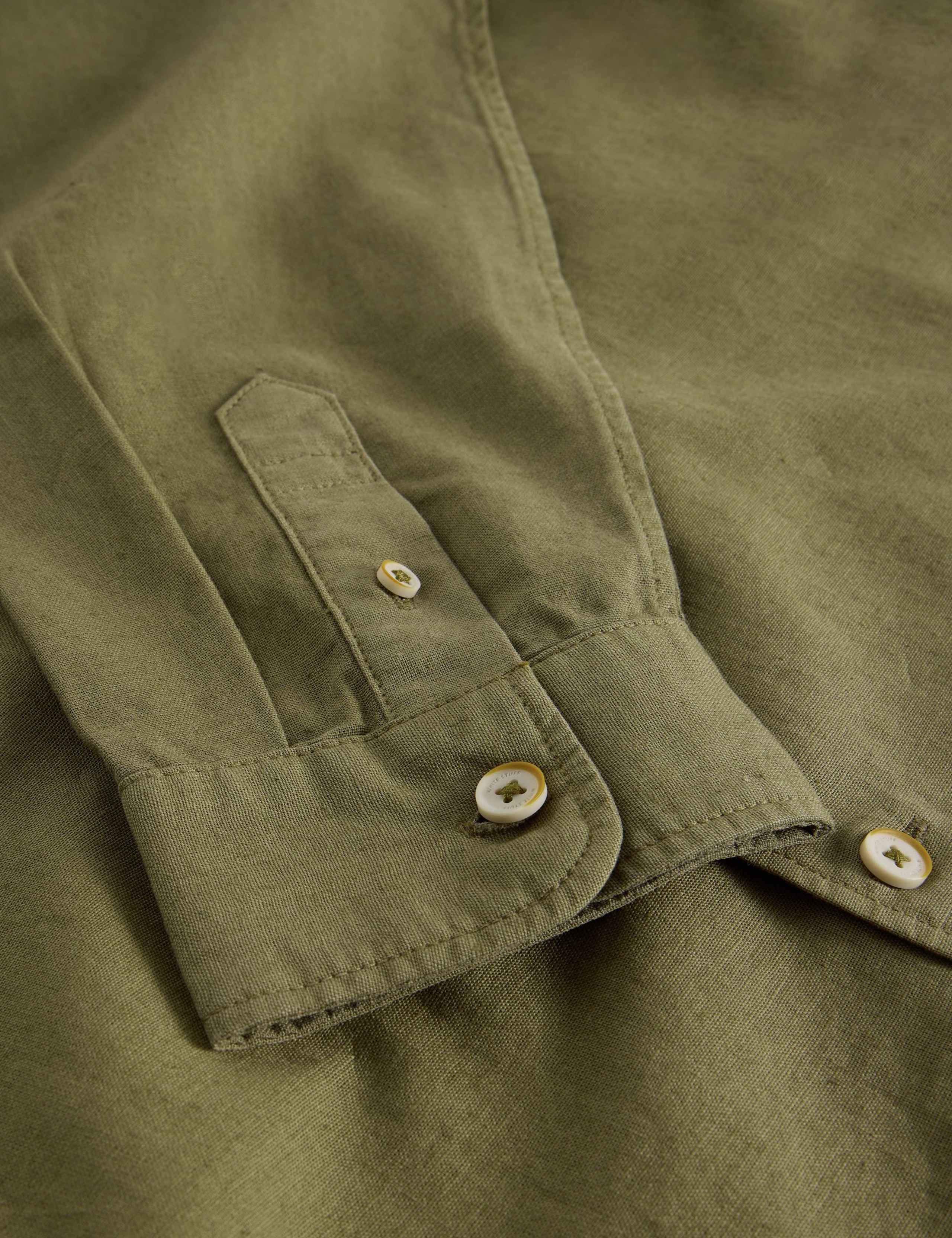 Regular Fit Cotton Linen Blend Shirt 2 of 2
