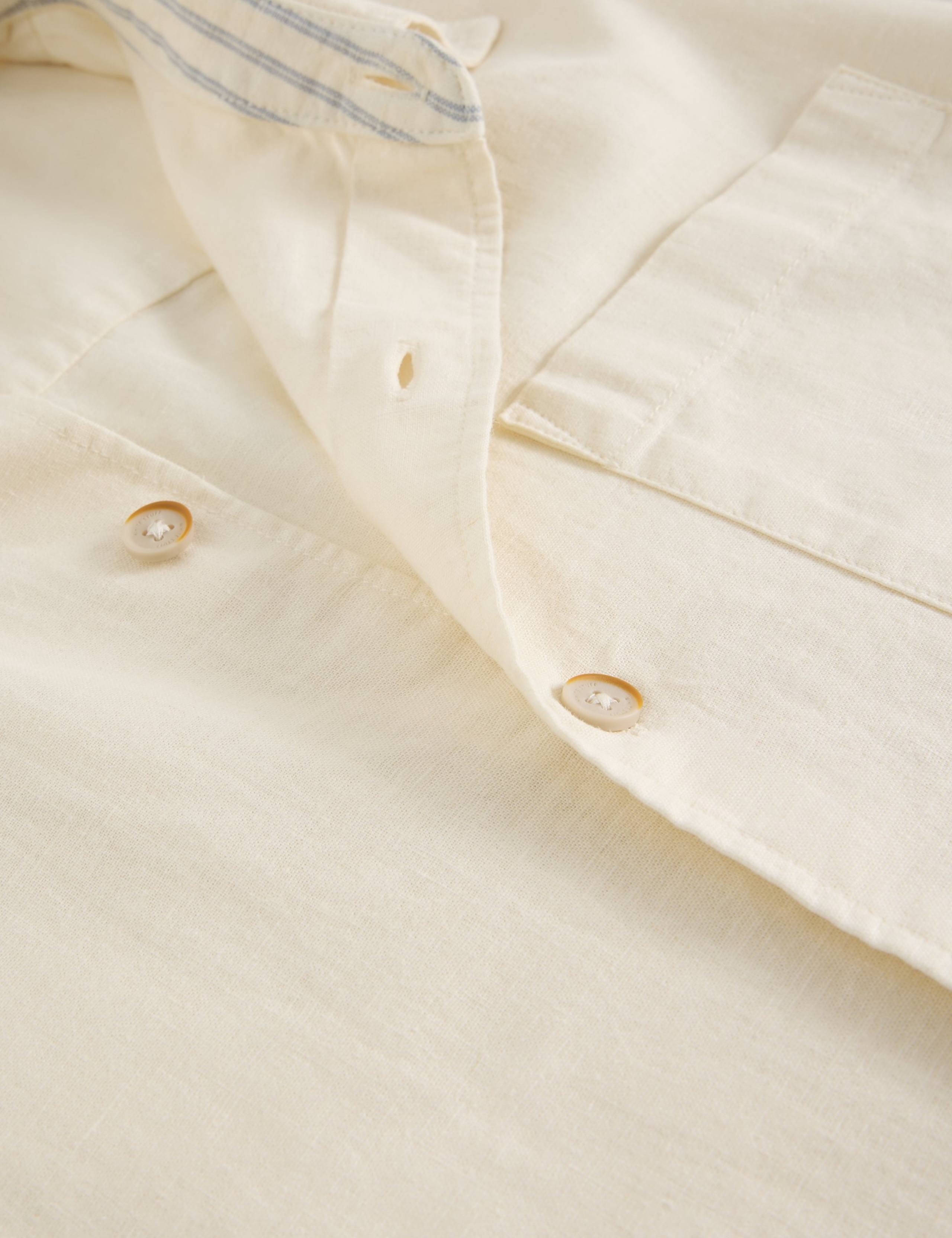 Linen Blend Short Sleeve Shirt 6 of 6