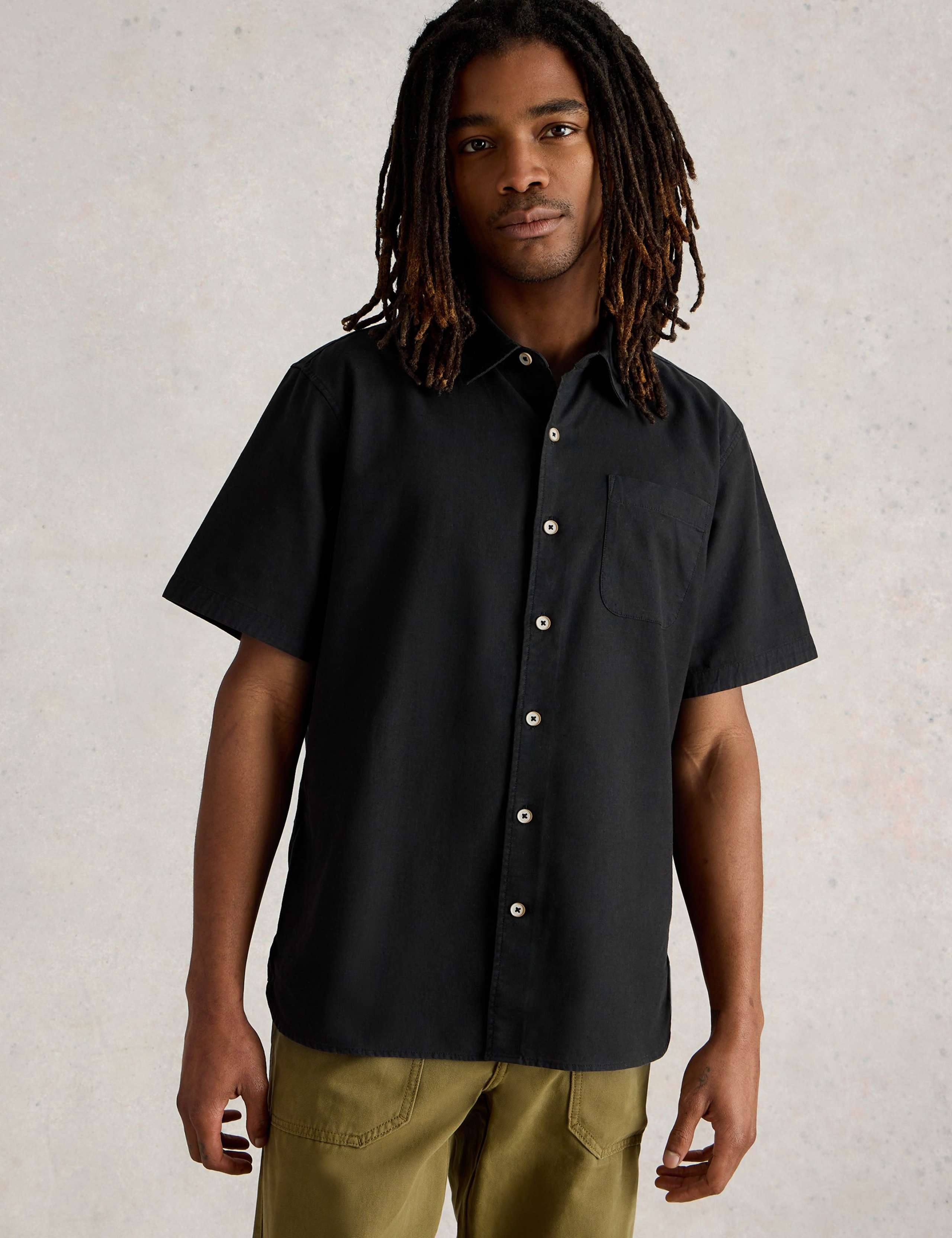 Linen Blend Short Sleeve Shirt 3 of 6