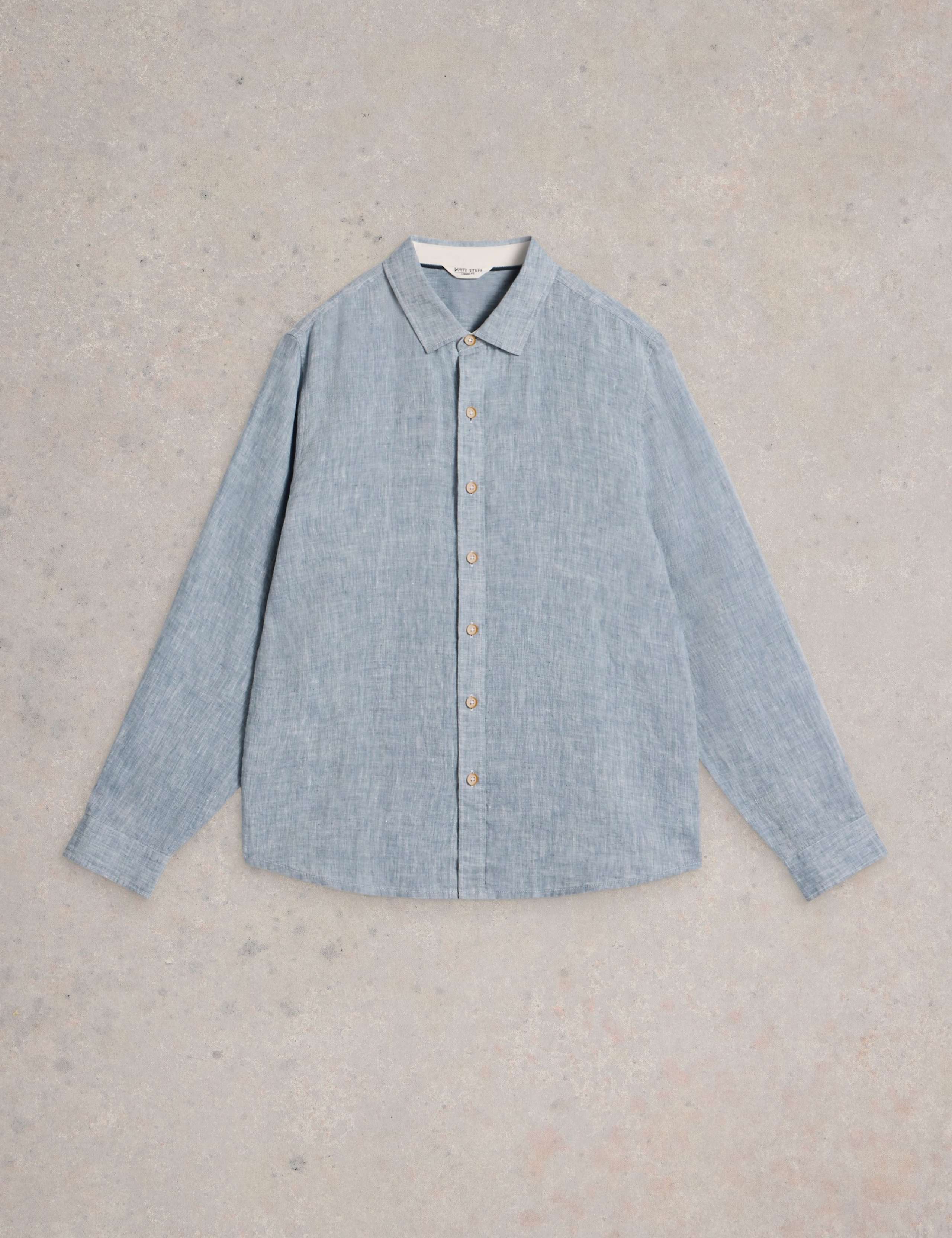 Regular Fit Pure Linen Shirt 2 of 6