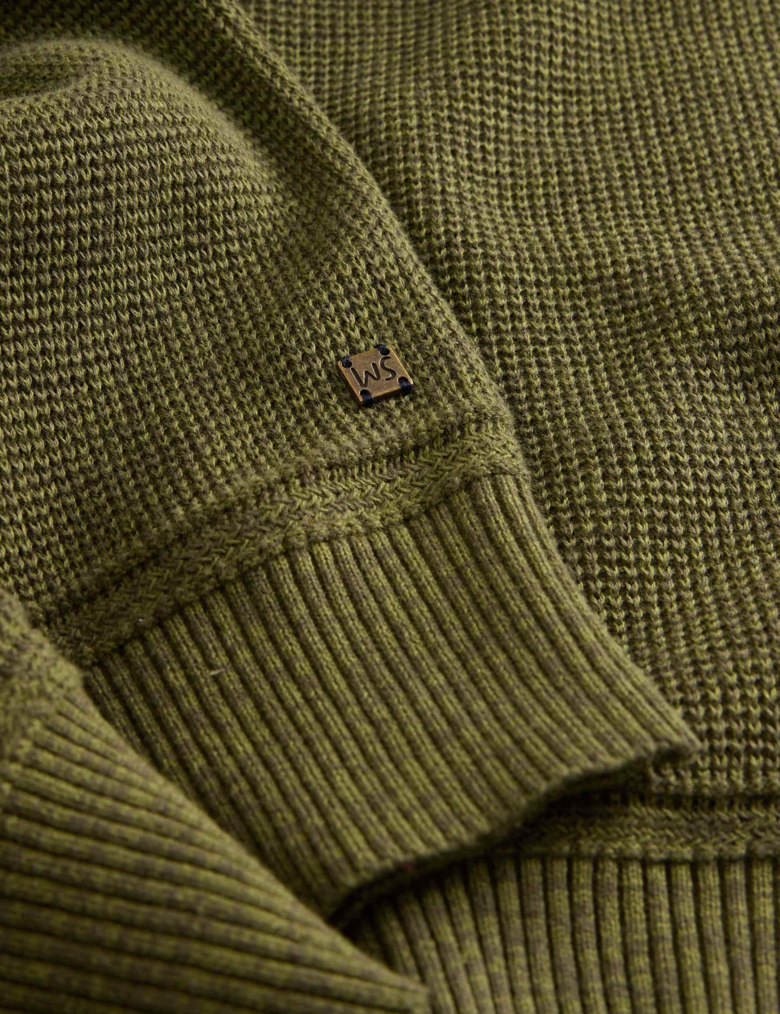 Pure Cotton Textured Half Zip Jumper 6 of 6